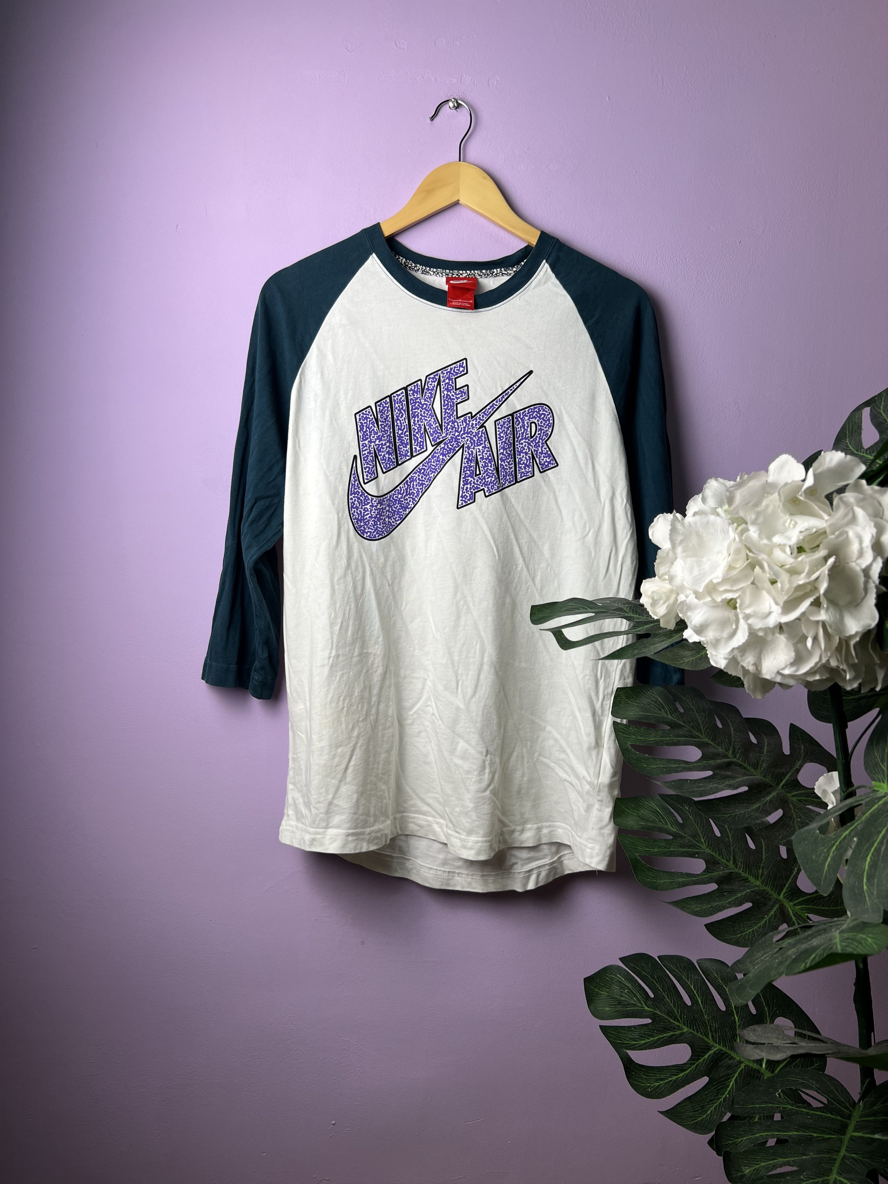 Nike 🔥Vintage Nike Air 3q Raglan Tees Size US M / EU 48-50 / 2 - 1 Thumbnail