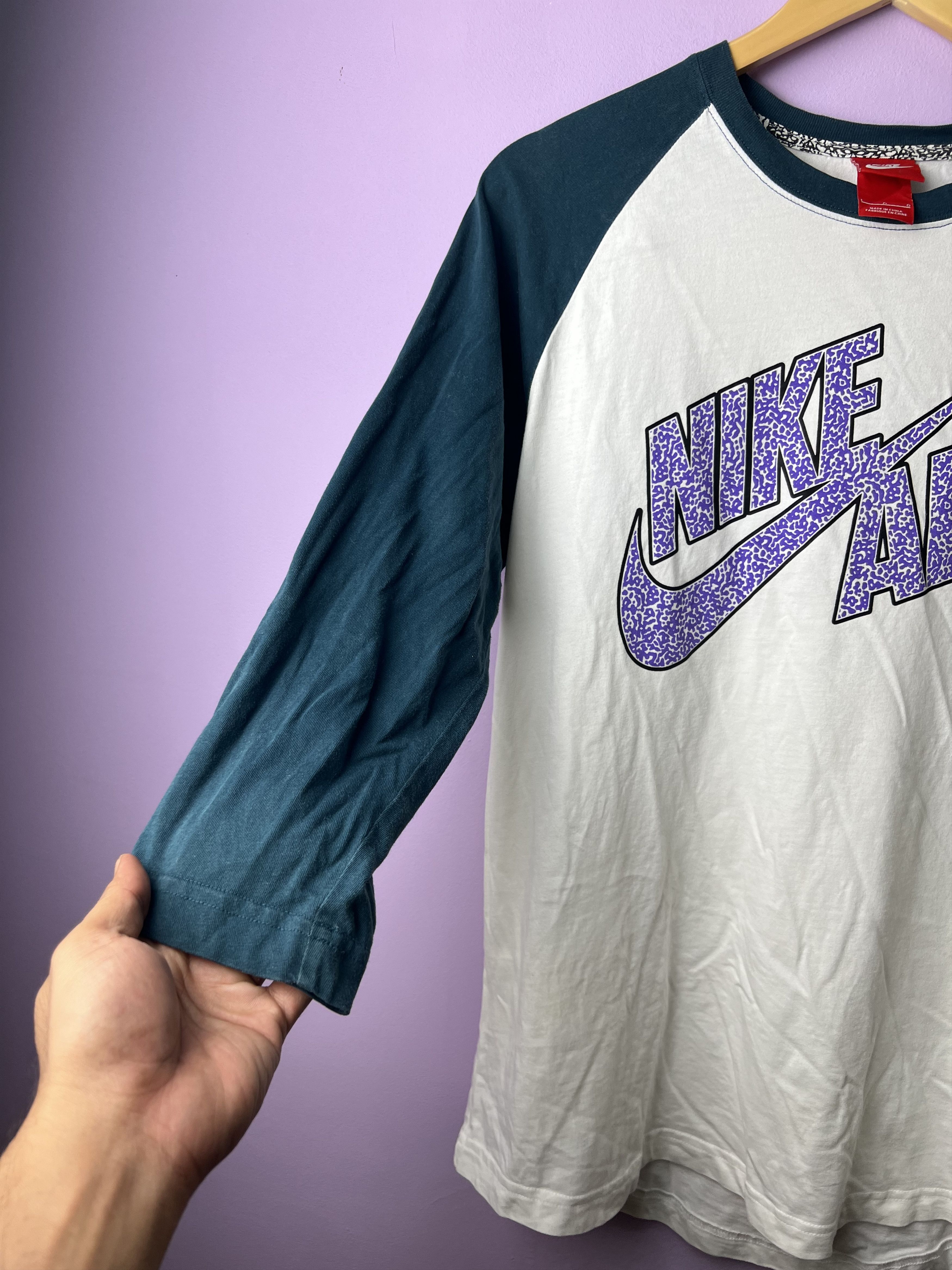 Nike 🔥Vintage Nike Air 3q Raglan Tees Size US M / EU 48-50 / 2 - 9 Thumbnail