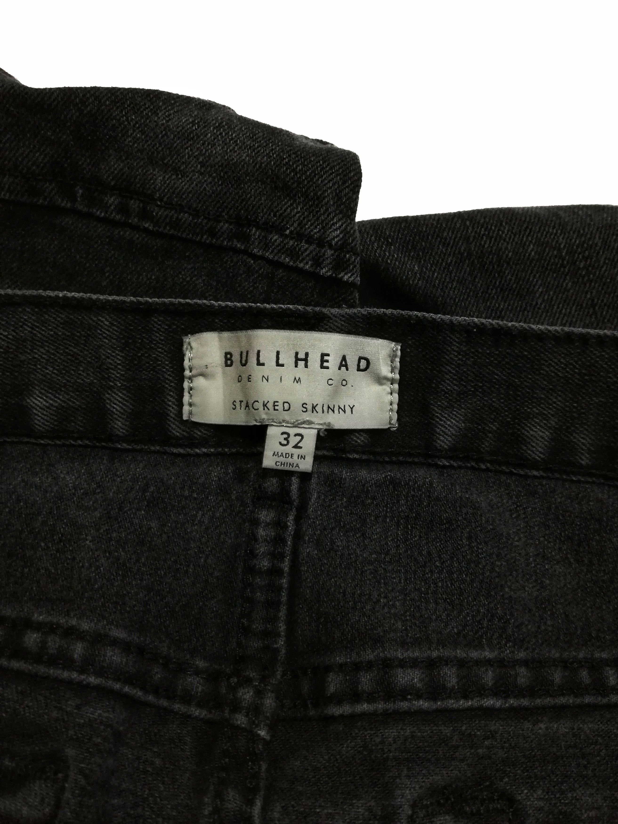 Bullhead Denim Co. × Designer 🔥Bullhead Stacked Similar Balmain Anthracite Biker🔥 Size US 33 - 11 Thumbnail
