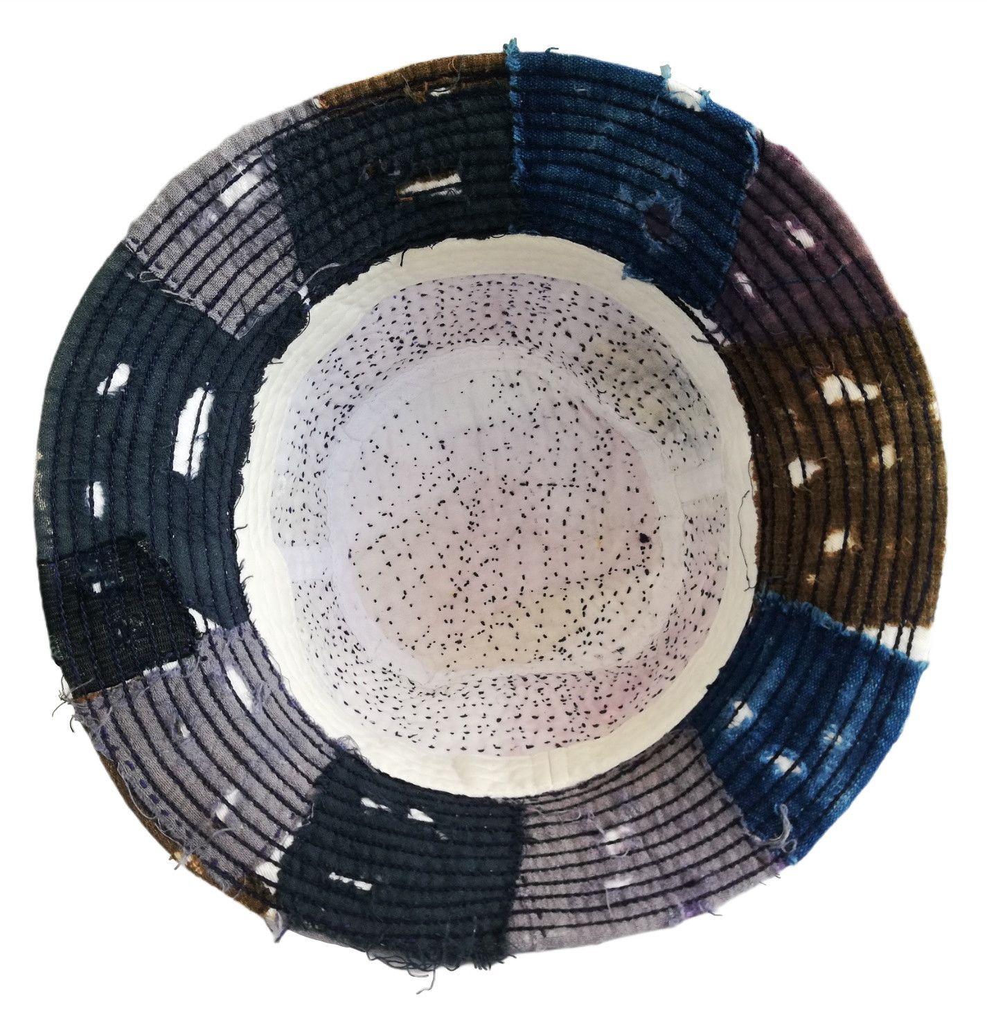 Art Comes First × Japanese Brand 🔥Japanese Traditional Indigo Distressed Boro Bucket Hat Size ONE SIZE - 14 Thumbnail