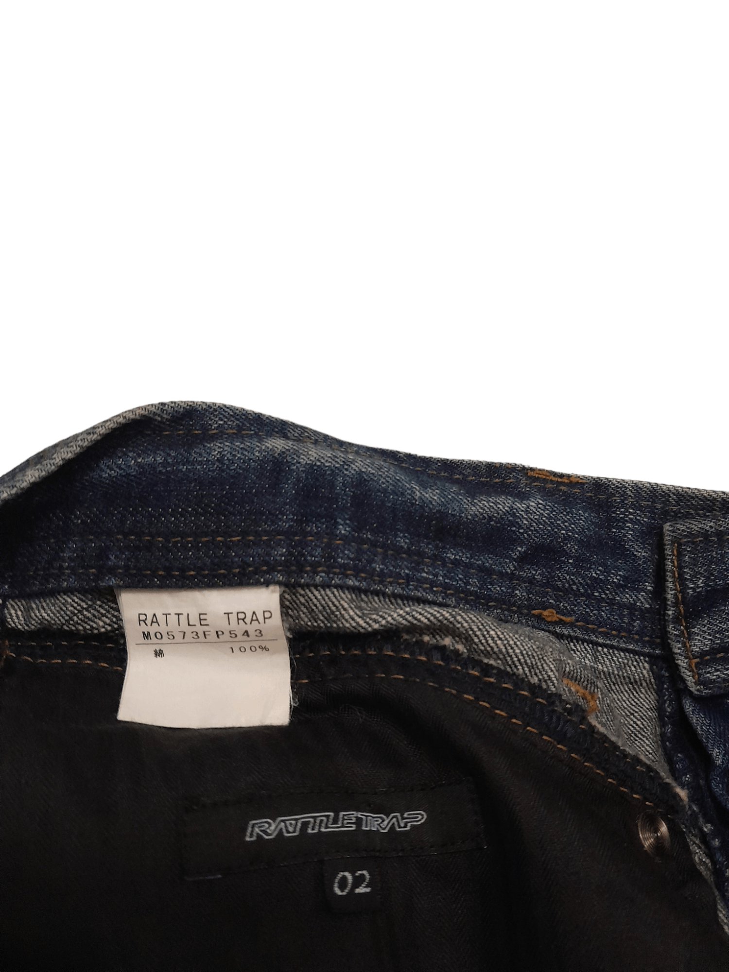Japanese Brand RattleTrap Japan Distressed Denim (E520) Size US 31 - 9 Thumbnail