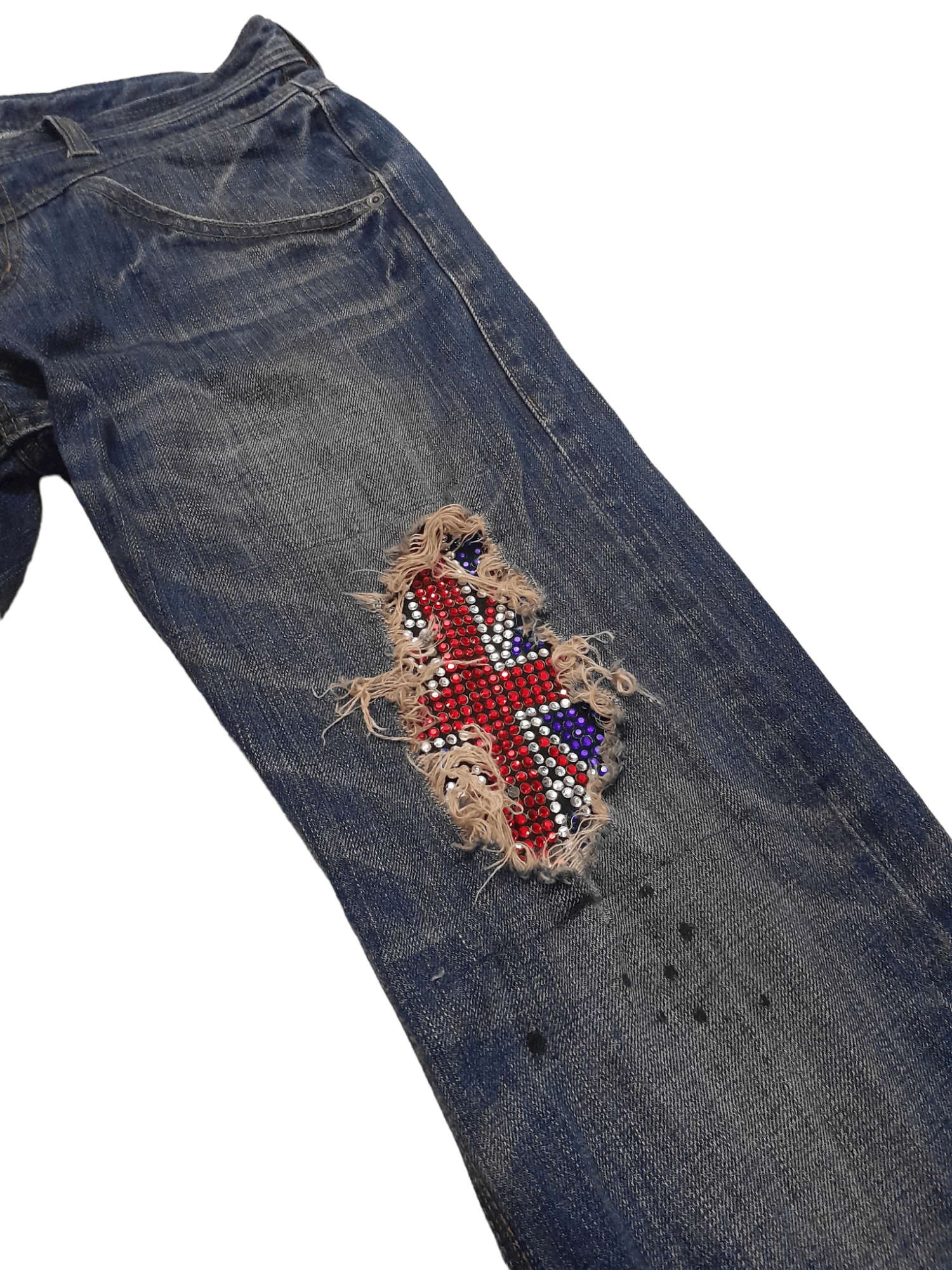 Japanese Brand RattleTrap Japan Distressed Denim (E520) Size US 31 - 4 Thumbnail