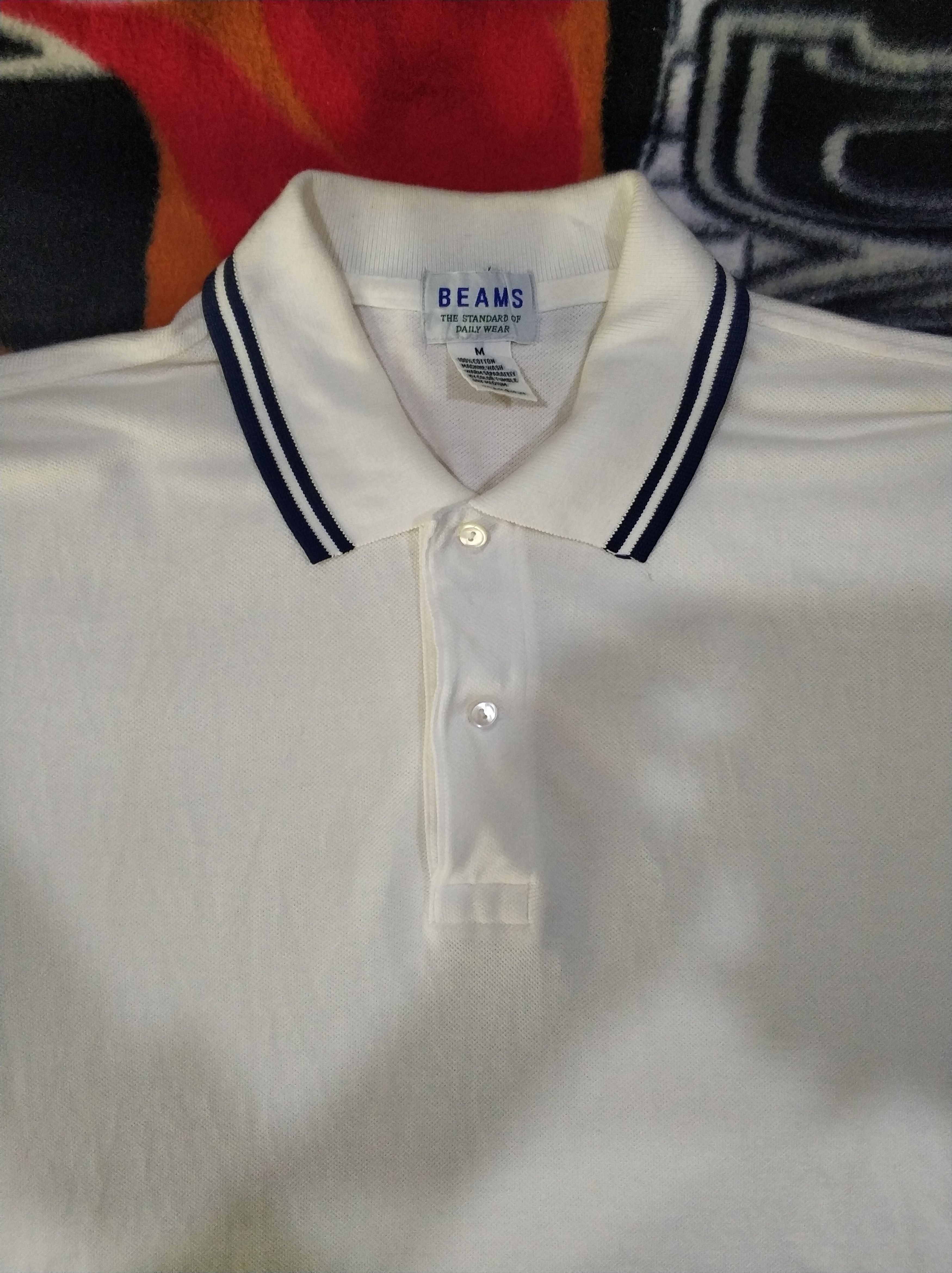 Beams Plus 🔥Vintage White Beams Polo Tees Size US M / EU 48-50 / 2 - 1 Thumbnail