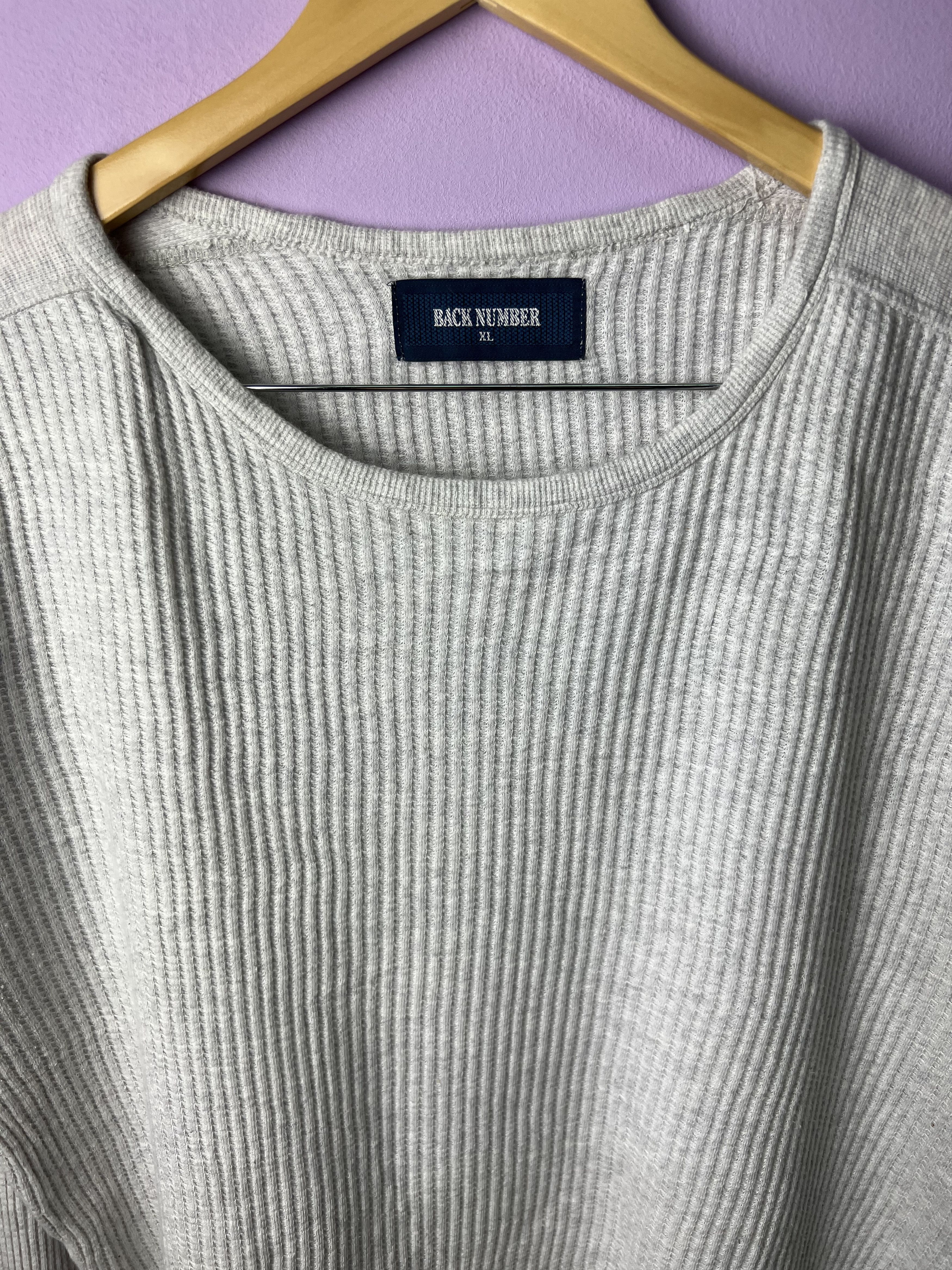 Japanese Brand 🔥Vintage Back Number Long Sleeve Tees Size US L / EU 52-54 / 3 - 8 Thumbnail