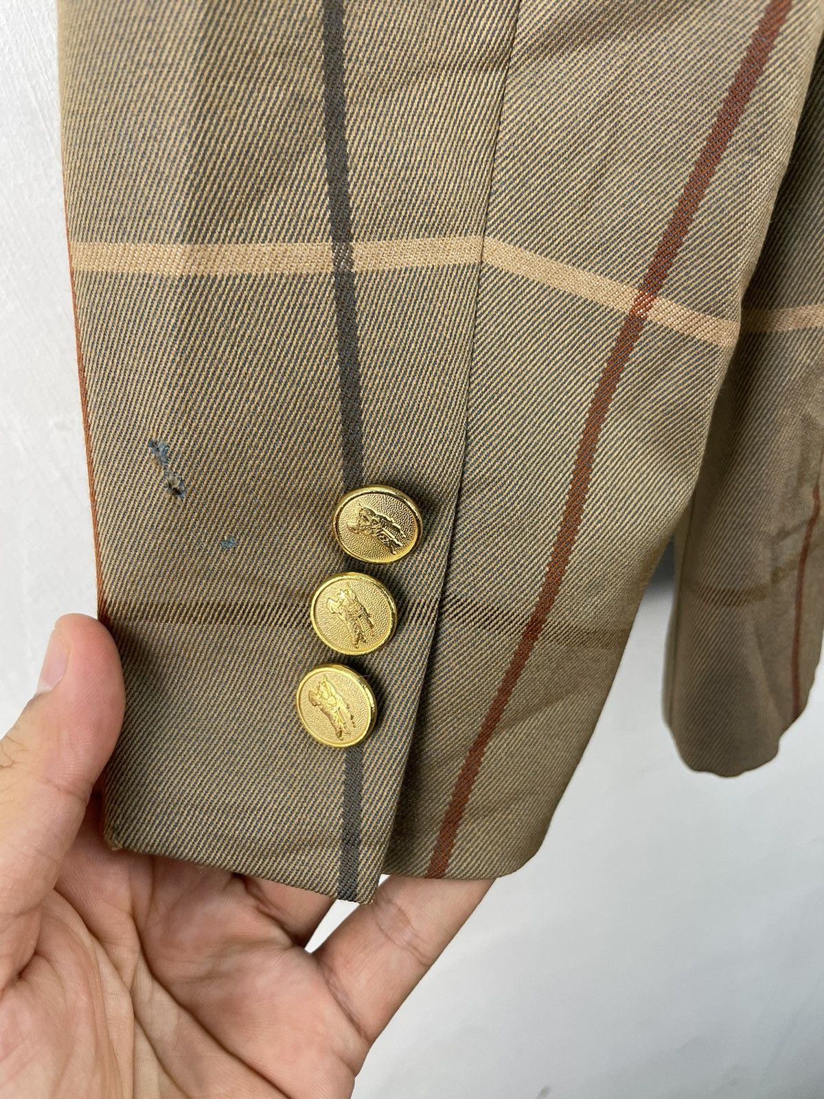 Burberry Vintage Burberry Nova Check Plaid Women Blazer Jacket Size M / US 6-8 / IT 42-44 - 8 Thumbnail