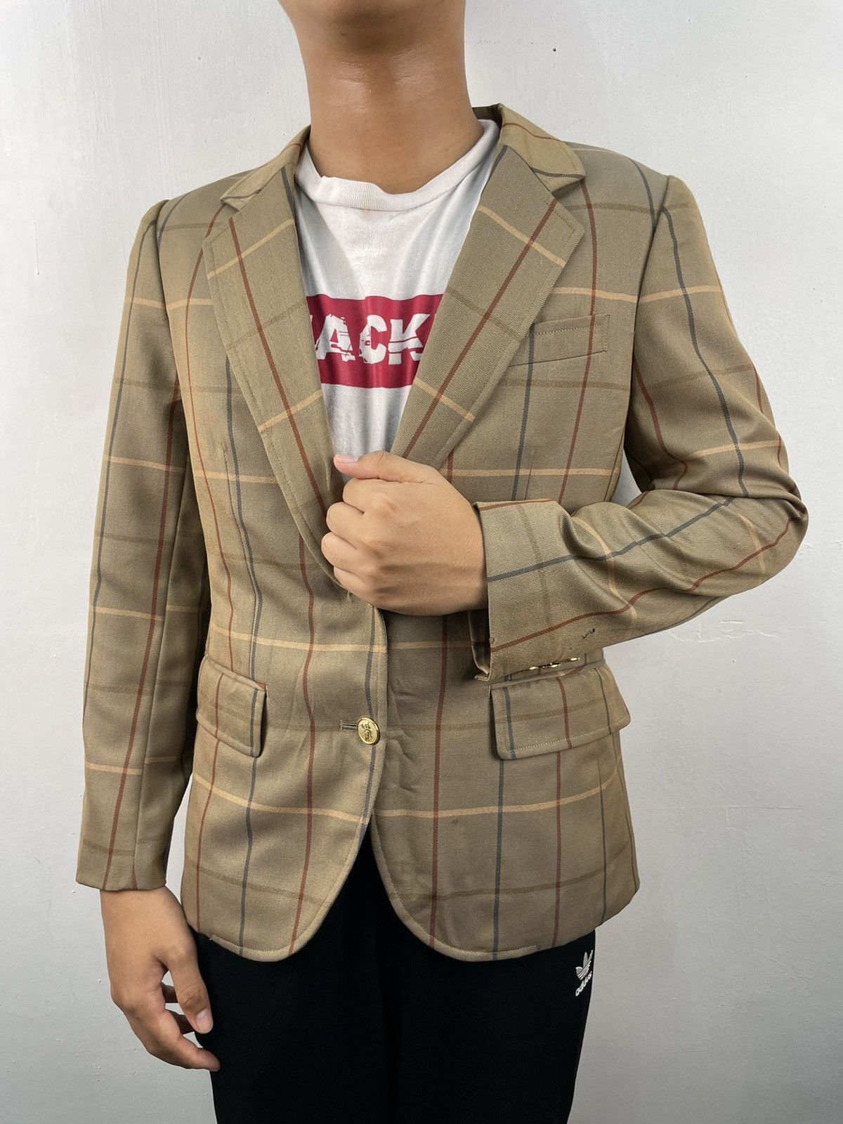 Burberry Vintage Burberry Nova Check Plaid Women Blazer Jacket Size M / US 6-8 / IT 42-44 - 1 Thumbnail