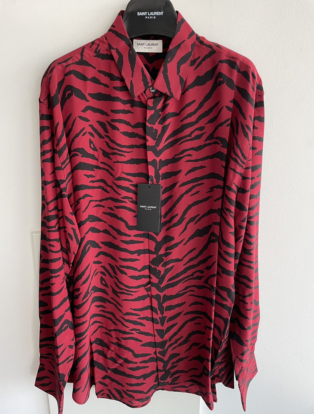 Saint laurent outlet zebra shirt