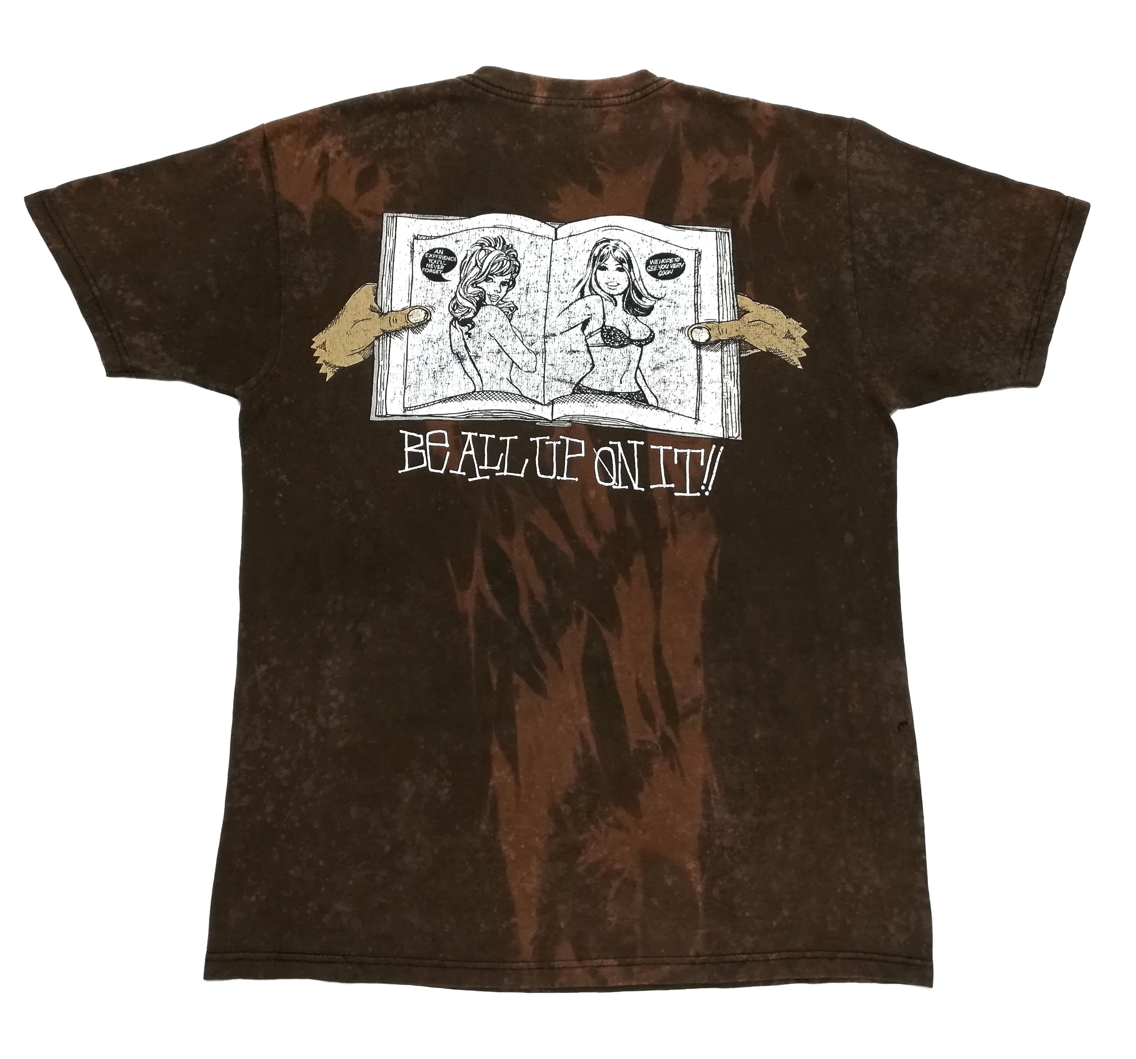 Stussy 🔥Stussy Big Logo Knowledge Distressed Customised Acid Wash Size US M / EU 48-50 / 2 - 8 Thumbnail