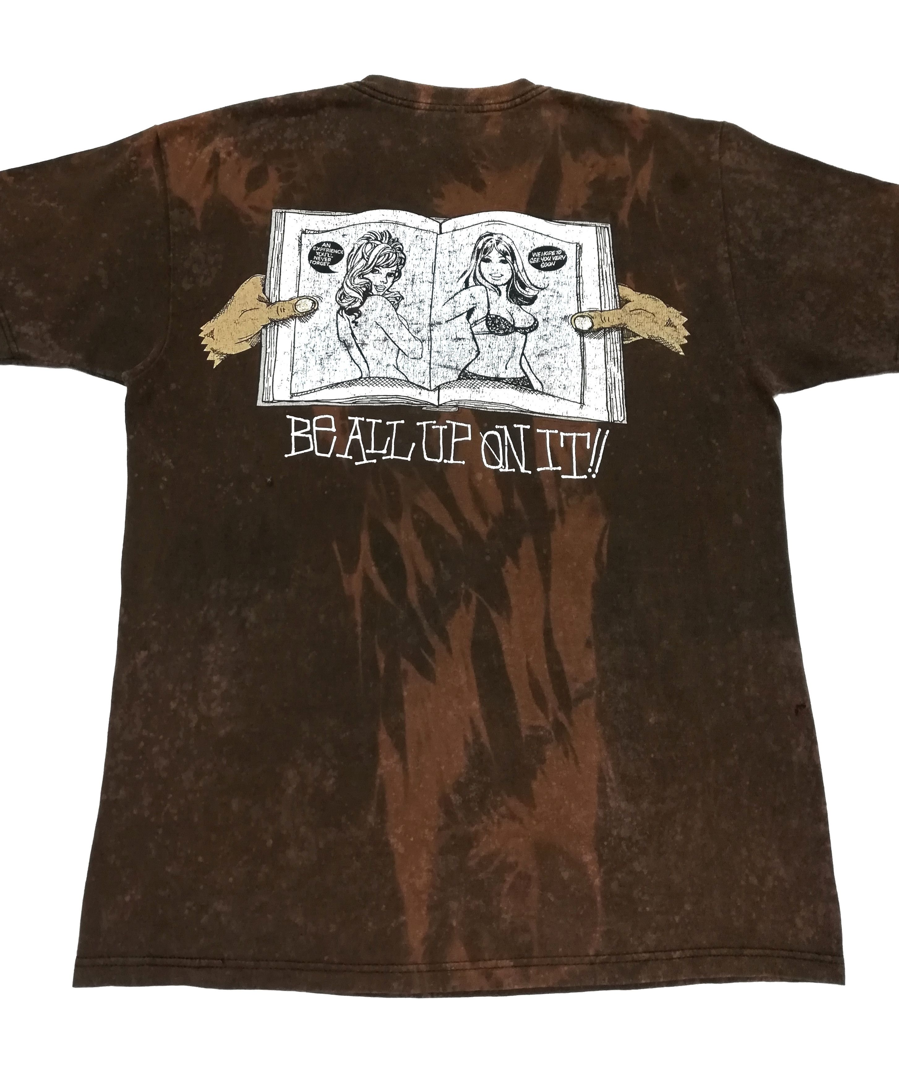 Stussy 🔥Stussy Big Logo Knowledge Distressed Customised Acid Wash Size US M / EU 48-50 / 2 - 9 Thumbnail