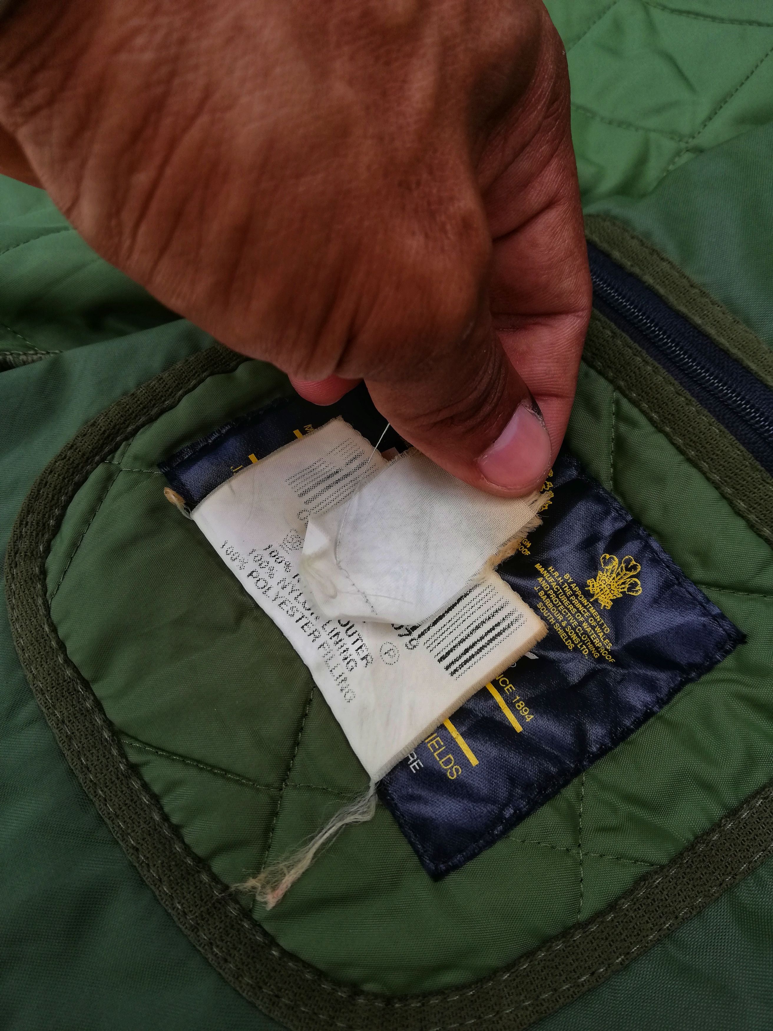 Barbour 🔥GRAIL 🇬🇧 Barbour Quilted Down Button Light Jacket Nylon Size US L / EU 52-54 / 3 - 8 Thumbnail