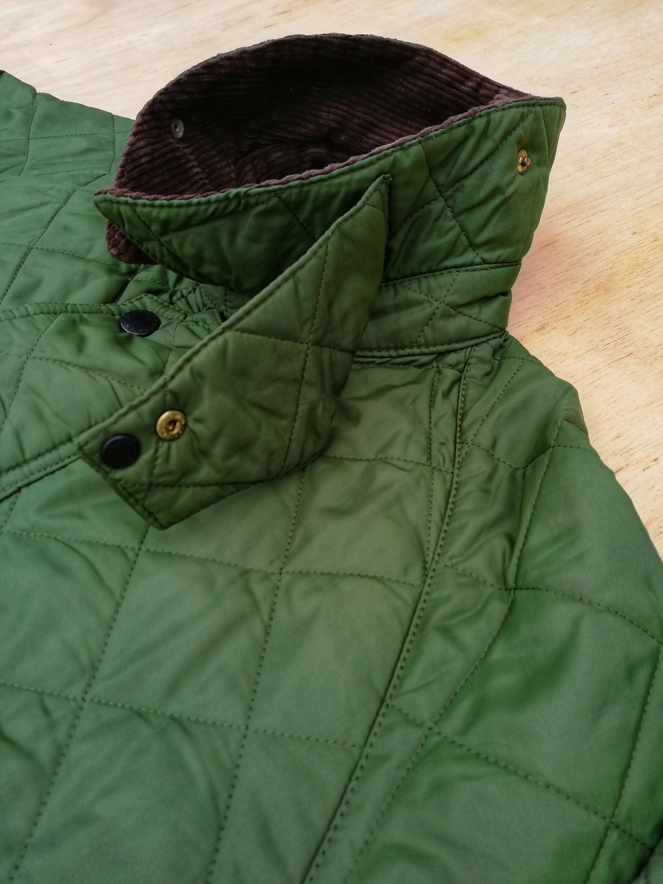 Barbour 🔥GRAIL 🇬🇧 Barbour Quilted Down Button Light Jacket Nylon Size US L / EU 52-54 / 3 - 11 Thumbnail