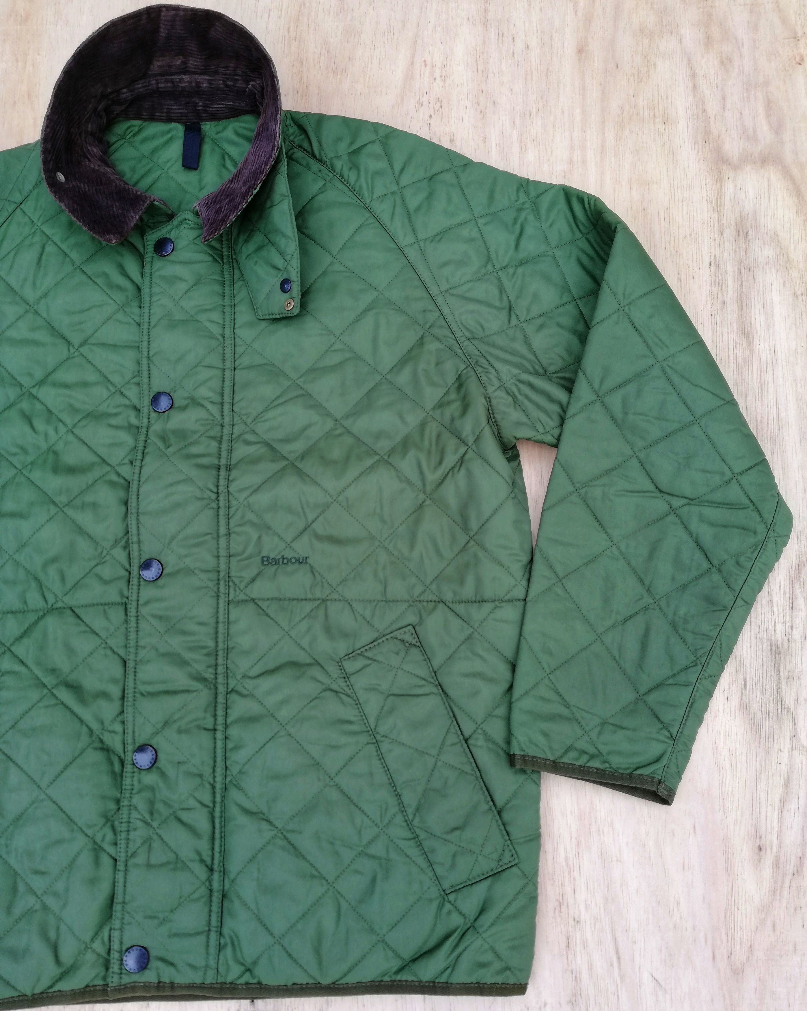 Barbour 🔥GRAIL 🇬🇧 Barbour Quilted Down Button Light Jacket Nylon Size US L / EU 52-54 / 3 - 4 Thumbnail