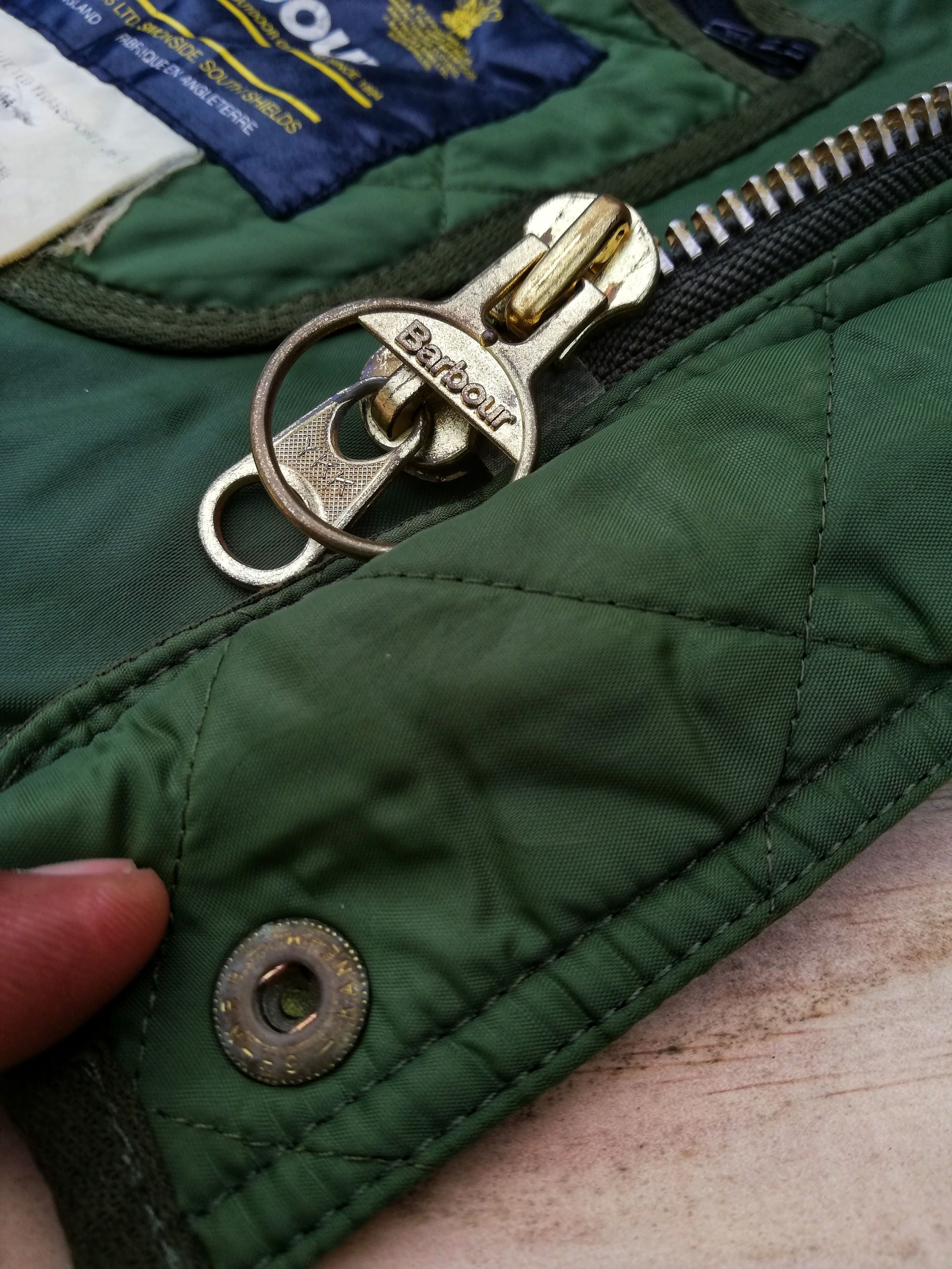 Barbour 🔥GRAIL 🇬🇧 Barbour Quilted Down Button Light Jacket Nylon Size US L / EU 52-54 / 3 - 9 Thumbnail