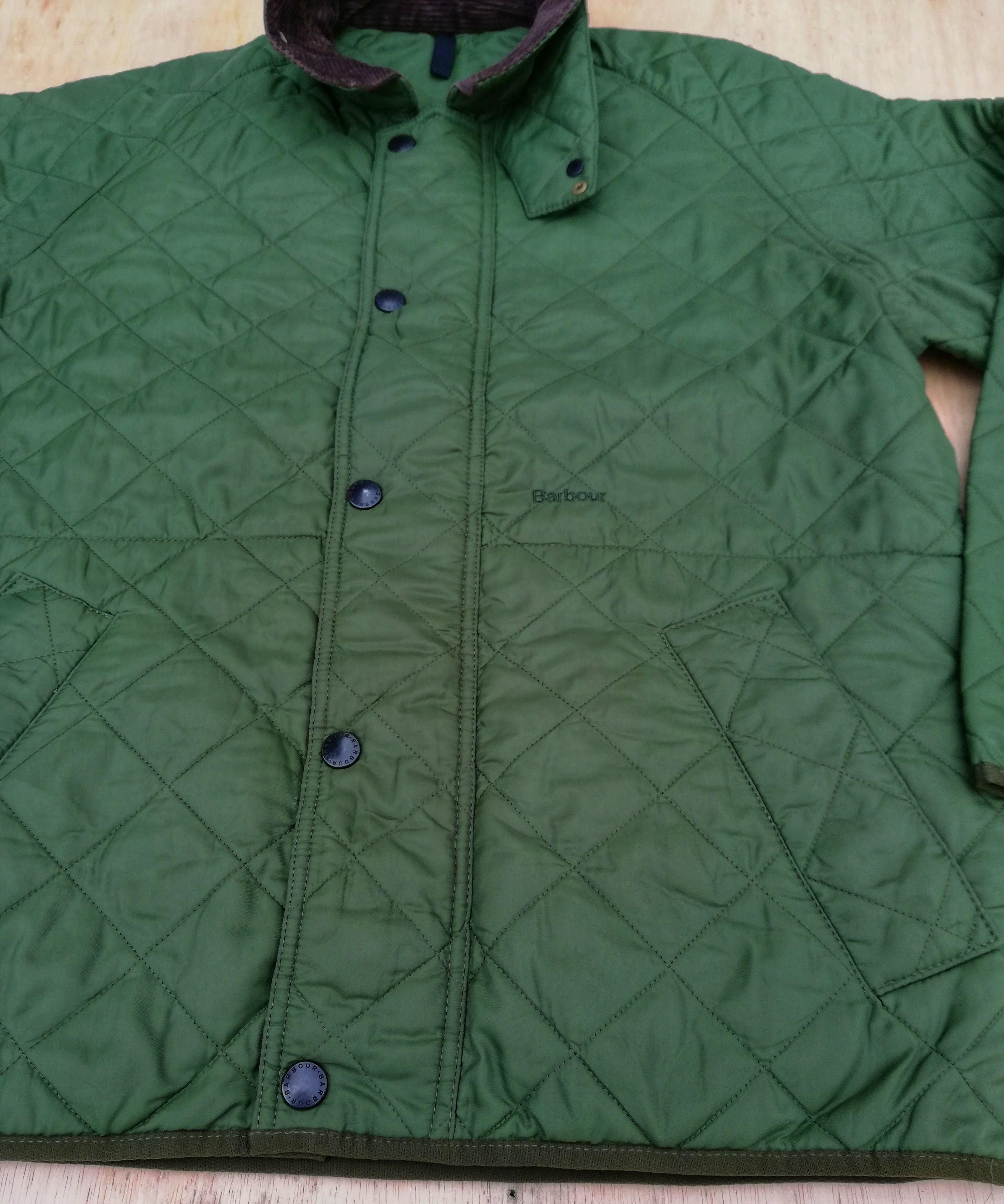 Barbour 🔥GRAIL 🇬🇧 Barbour Quilted Down Button Light Jacket Nylon Size US L / EU 52-54 / 3 - 5 Thumbnail