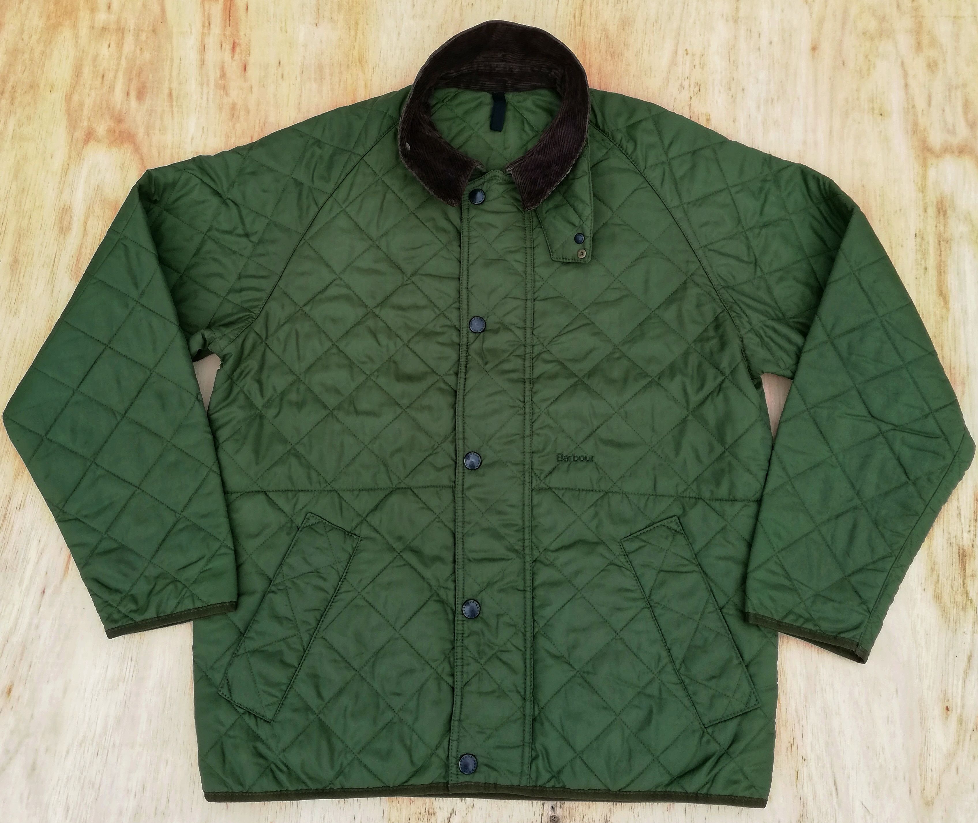 Barbour 🔥GRAIL 🇬🇧 Barbour Quilted Down Button Light Jacket Nylon Size US L / EU 52-54 / 3 - 2 Thumbnail