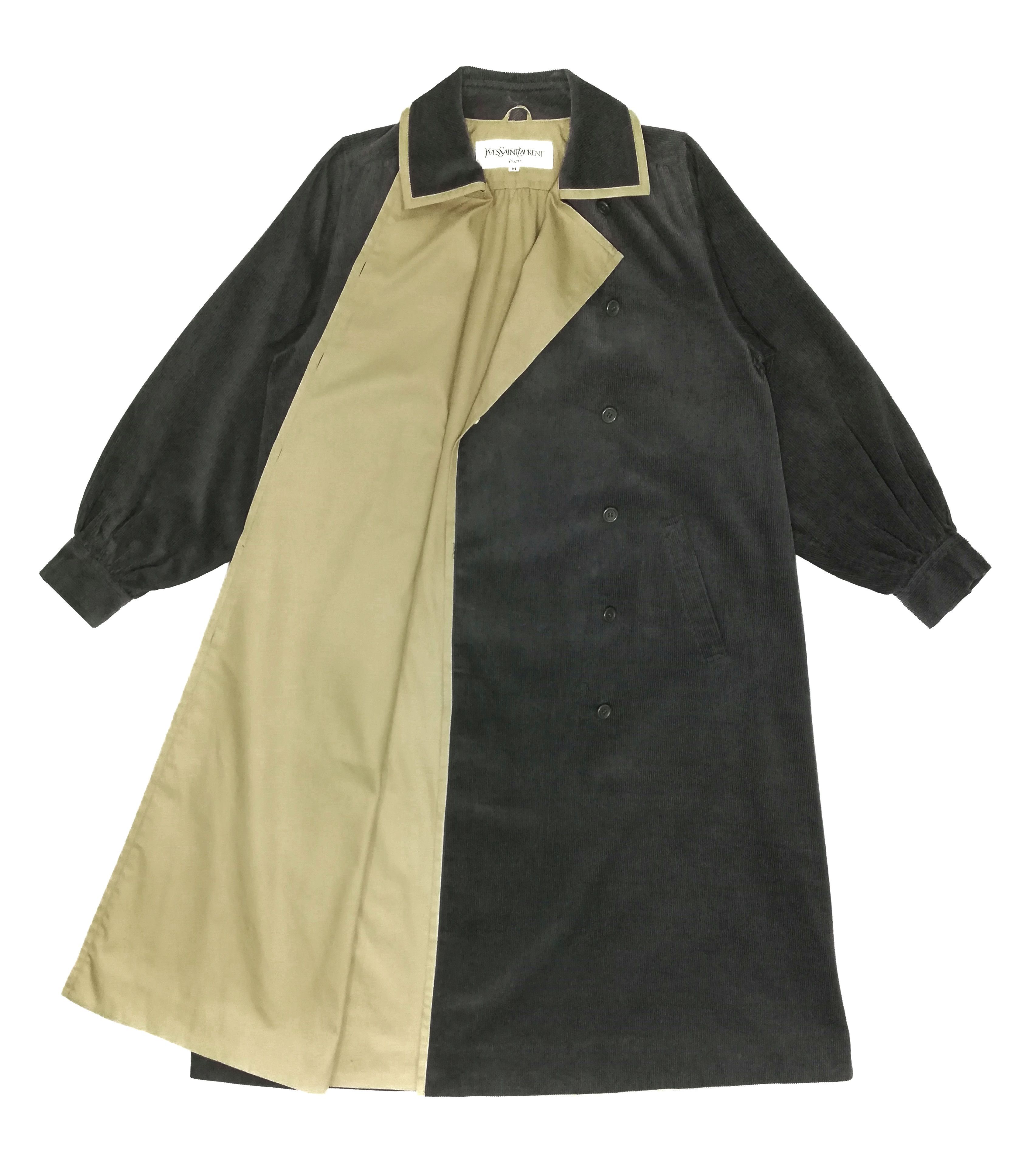 Other × Yves Saint Laurent 🔥GRAIL OG Archival YSL Paris Corduroy Long Coat Jacket Size US M / EU 48-50 / 2 - 1 Thumbnail