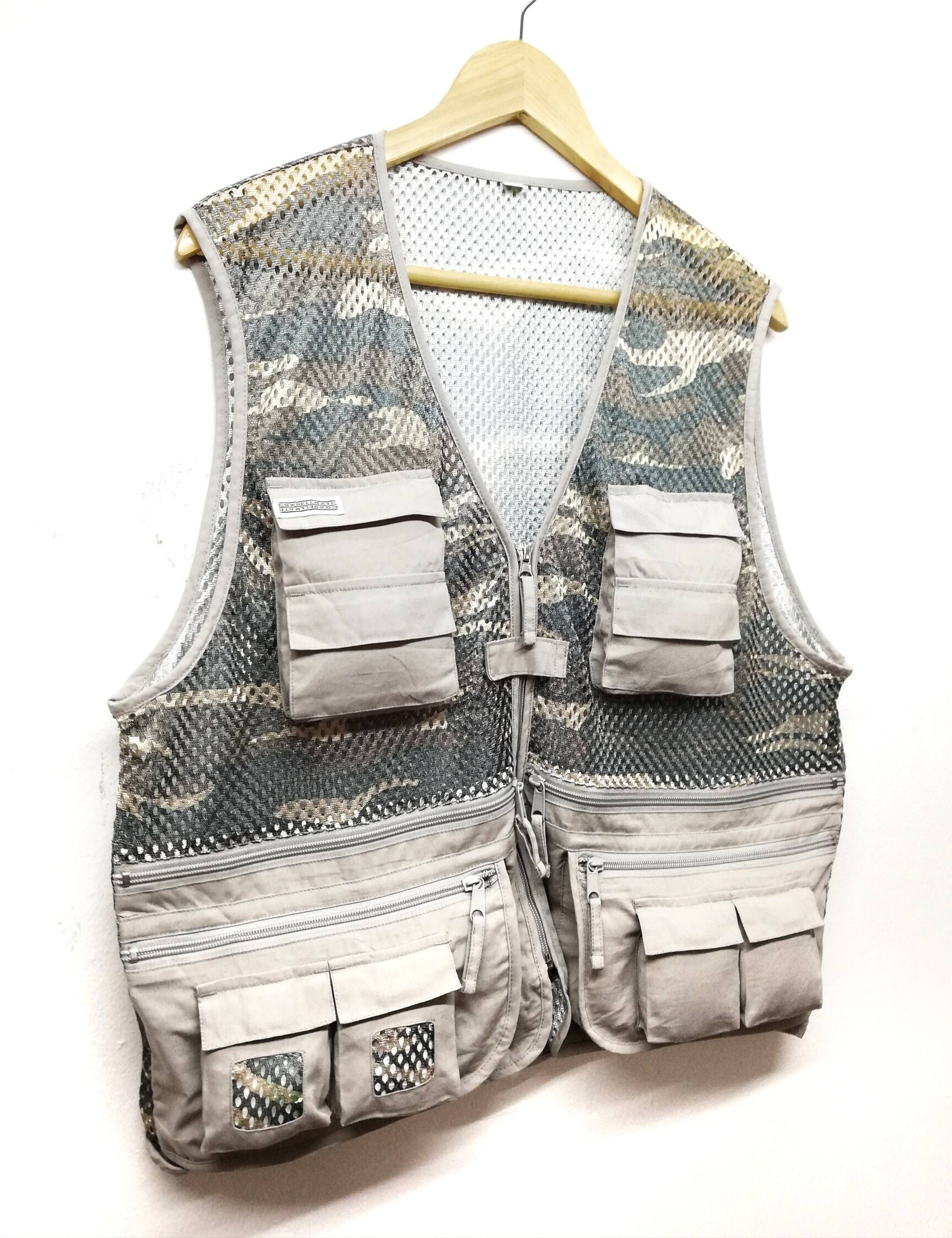 Japanese Brand 🔥Tactical Camo Utility Multi Pocket Vest Jacket🔥 Size US L / EU 52-54 / 3 - 1 Thumbnail