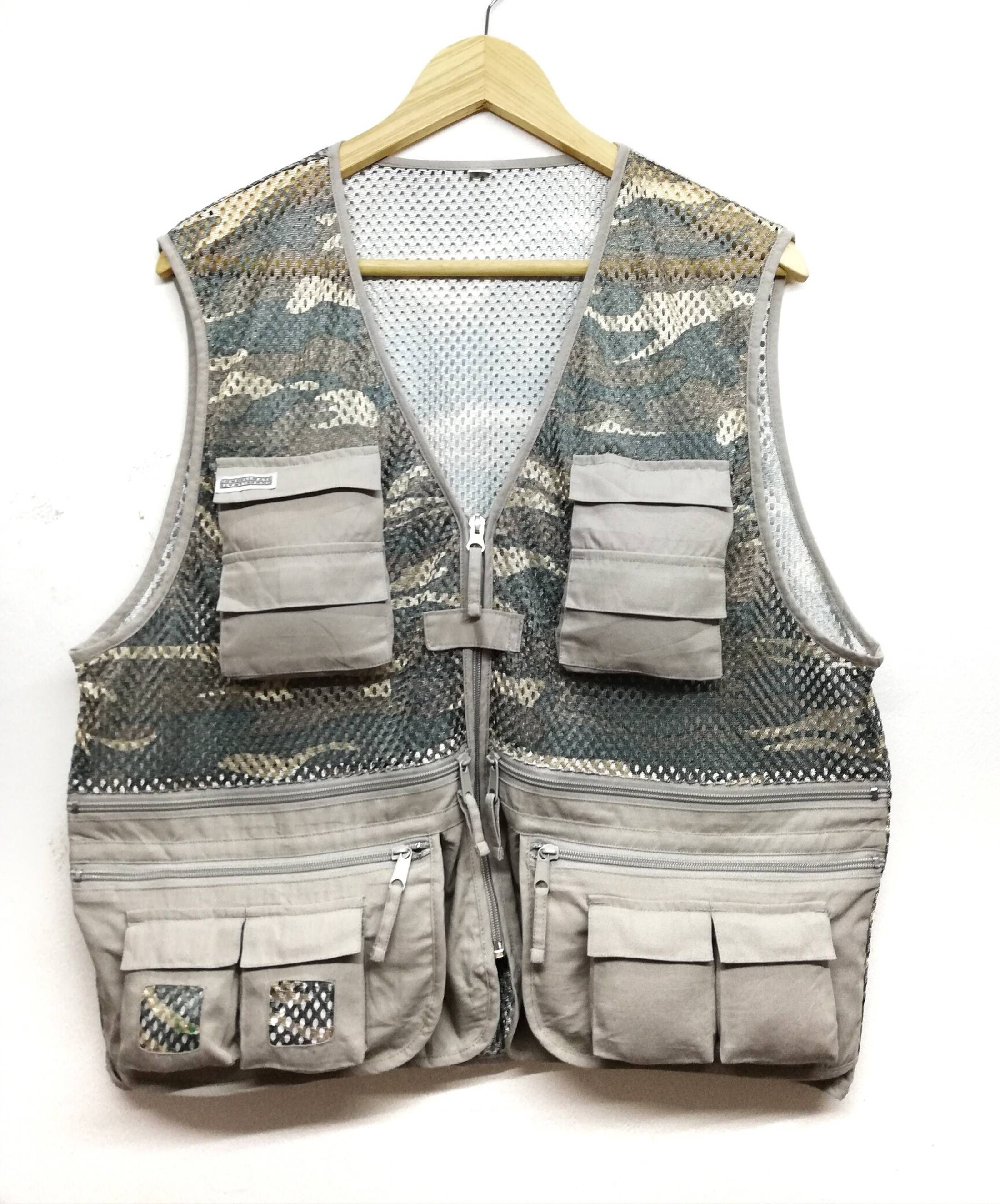 Japanese Brand 🔥Tactical Camo Utility Multi Pocket Vest Jacket🔥 Size US L / EU 52-54 / 3 - 6 Thumbnail