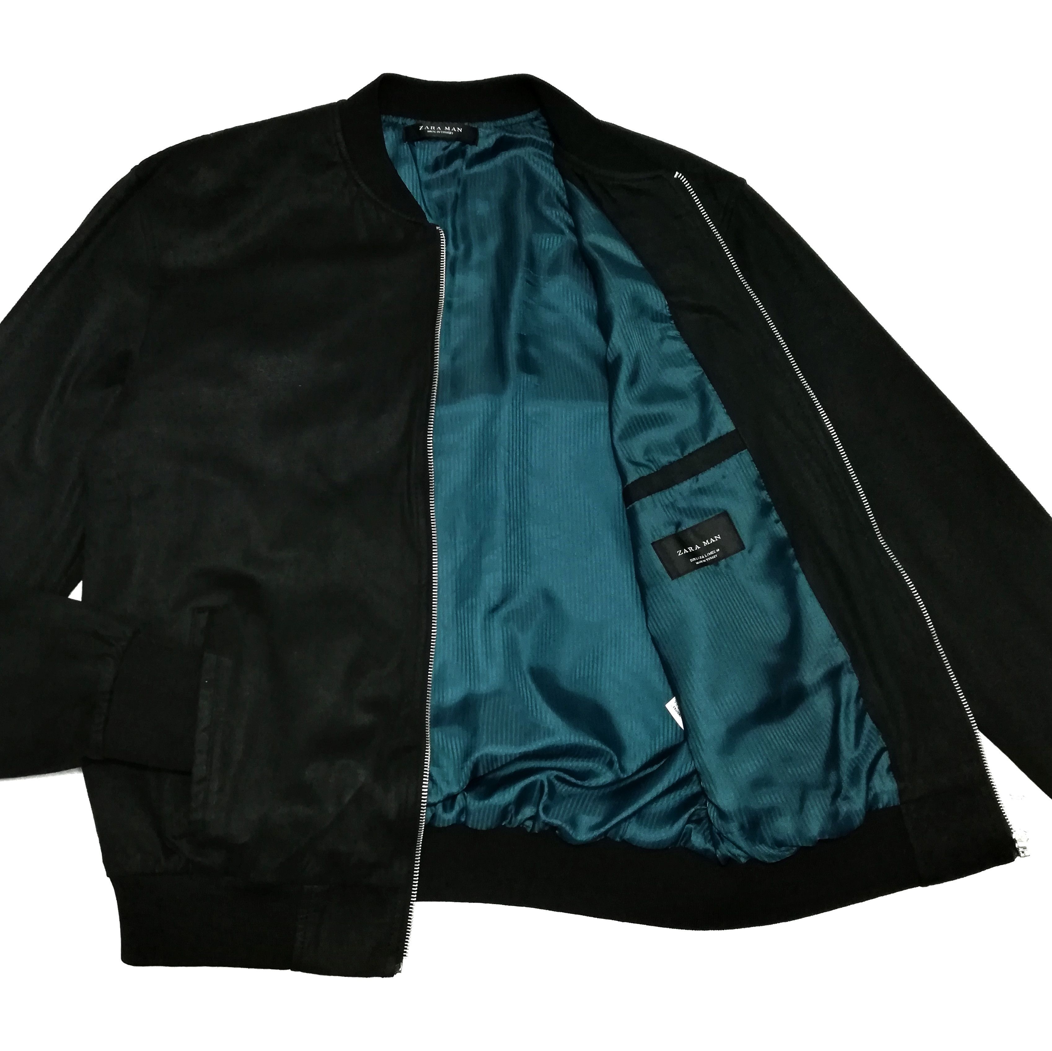 Zara 🔥Zara Man Black Made In Turkey 🇹🇷 Zipper Bomber Jacket🔥 Size US M / EU 48-50 / 2 - 2 Thumbnail