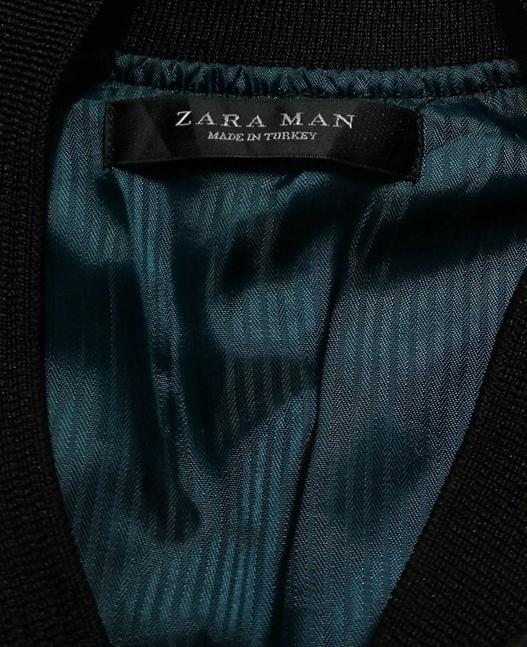 Zara 🔥Zara Man Black Made In Turkey 🇹🇷 Zipper Bomber Jacket🔥 Size US M / EU 48-50 / 2 - 5 Thumbnail