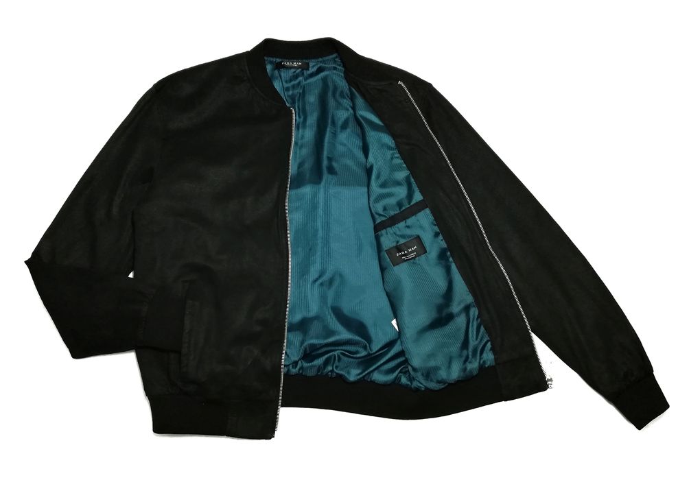 Zara black bomber outlet jacket mens