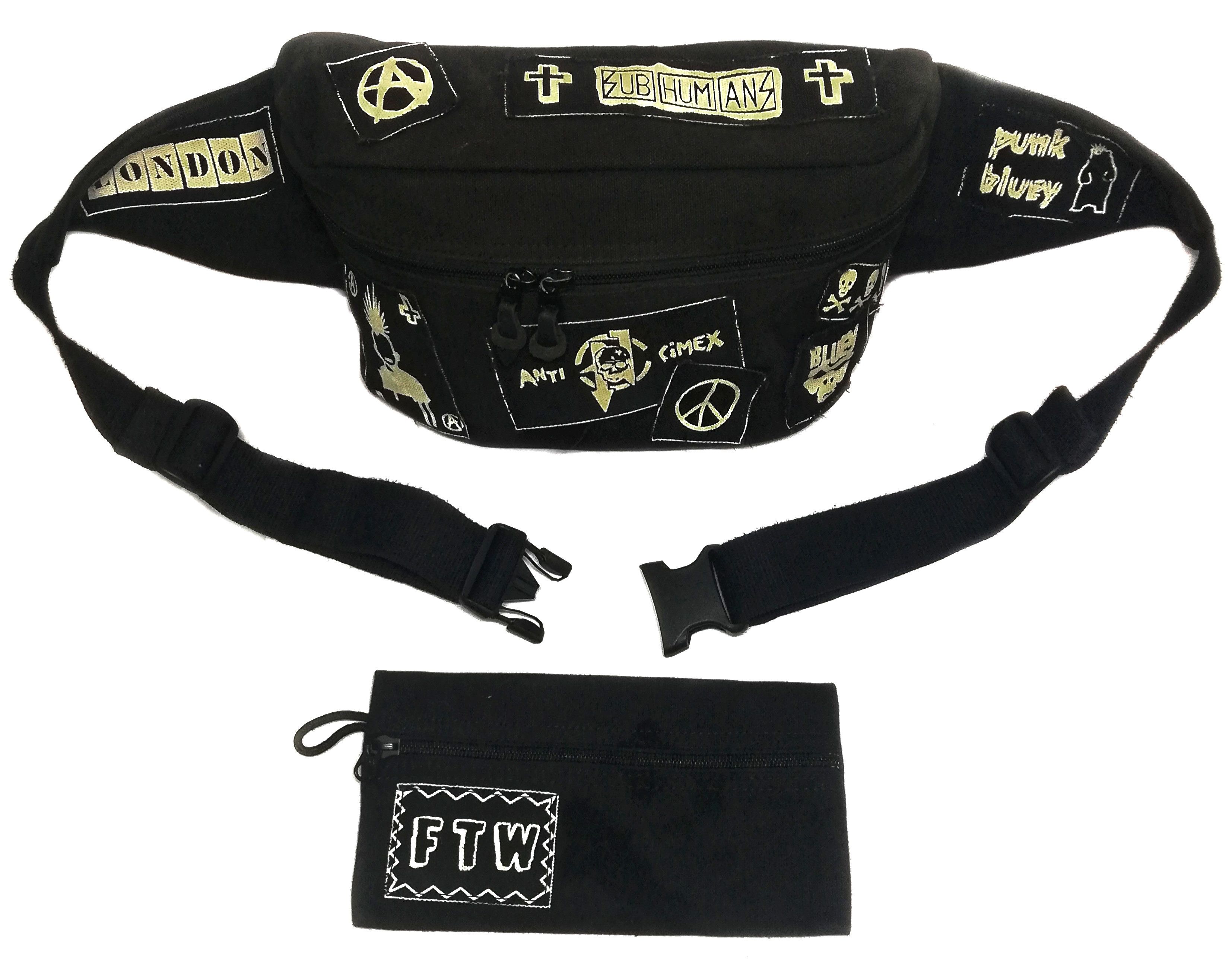 Designer 🔥BLUEY Pouch bag PUNK F.T.W -london -anti limex🔥 Size ONE SIZE - 6 Thumbnail