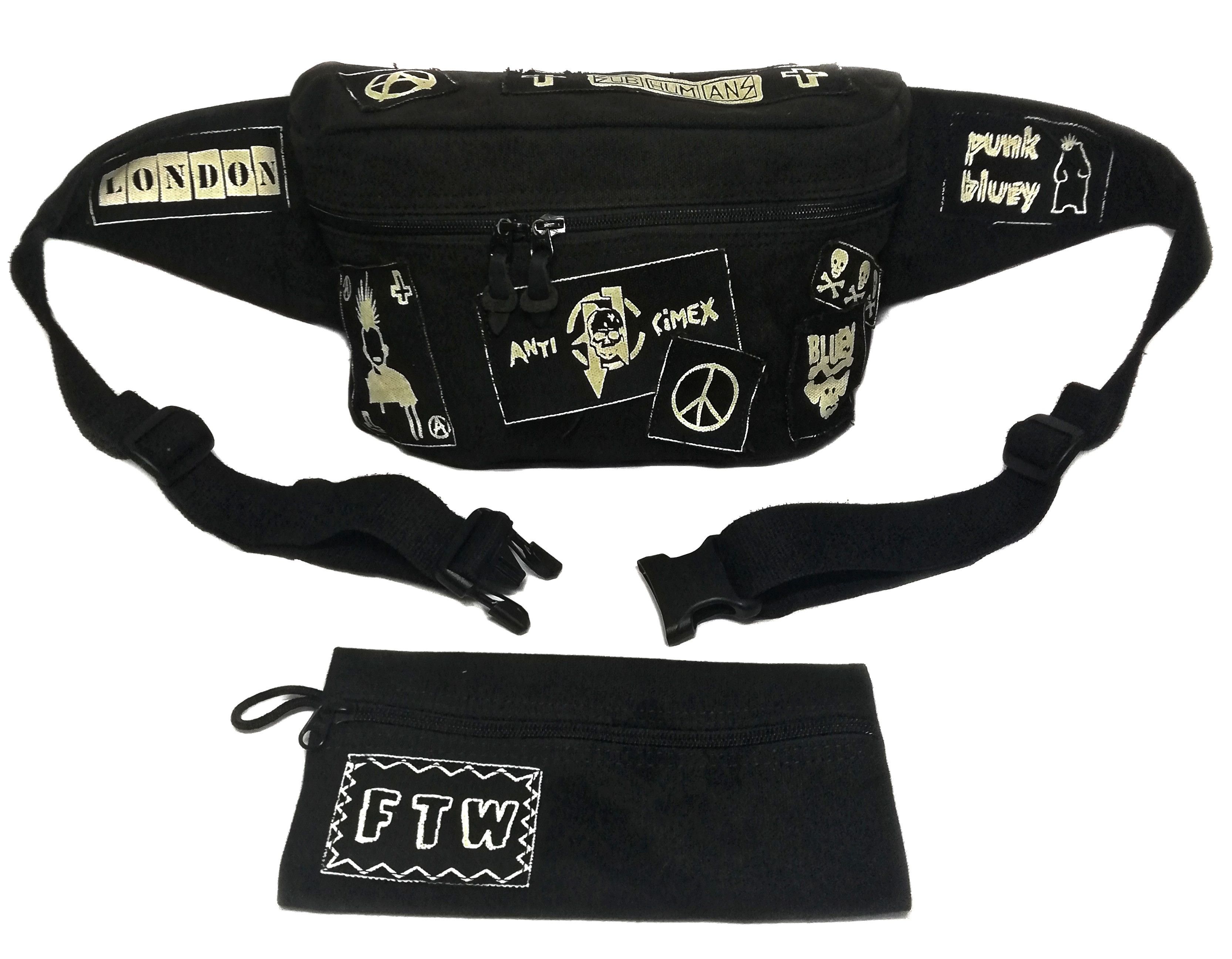 Designer 🔥BLUEY Pouch bag PUNK F.T.W -london -anti limex🔥 Size ONE SIZE - 5 Thumbnail