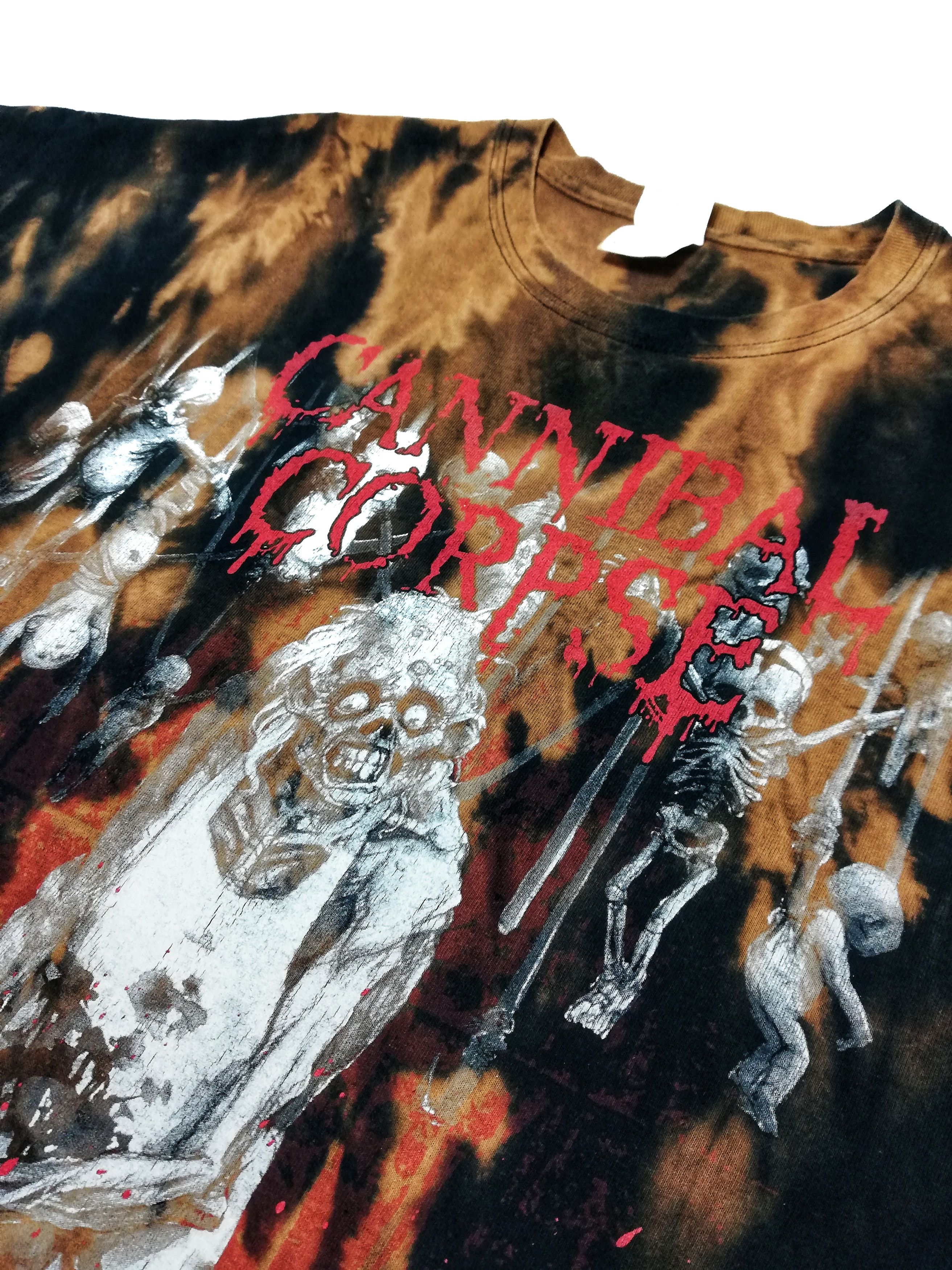 Band Tees 🔥Cannibal Corpse Custom AcidWash Short Sleeve T-Shirts🔥 Size US XXL / EU 58 / 5 - 6 Thumbnail