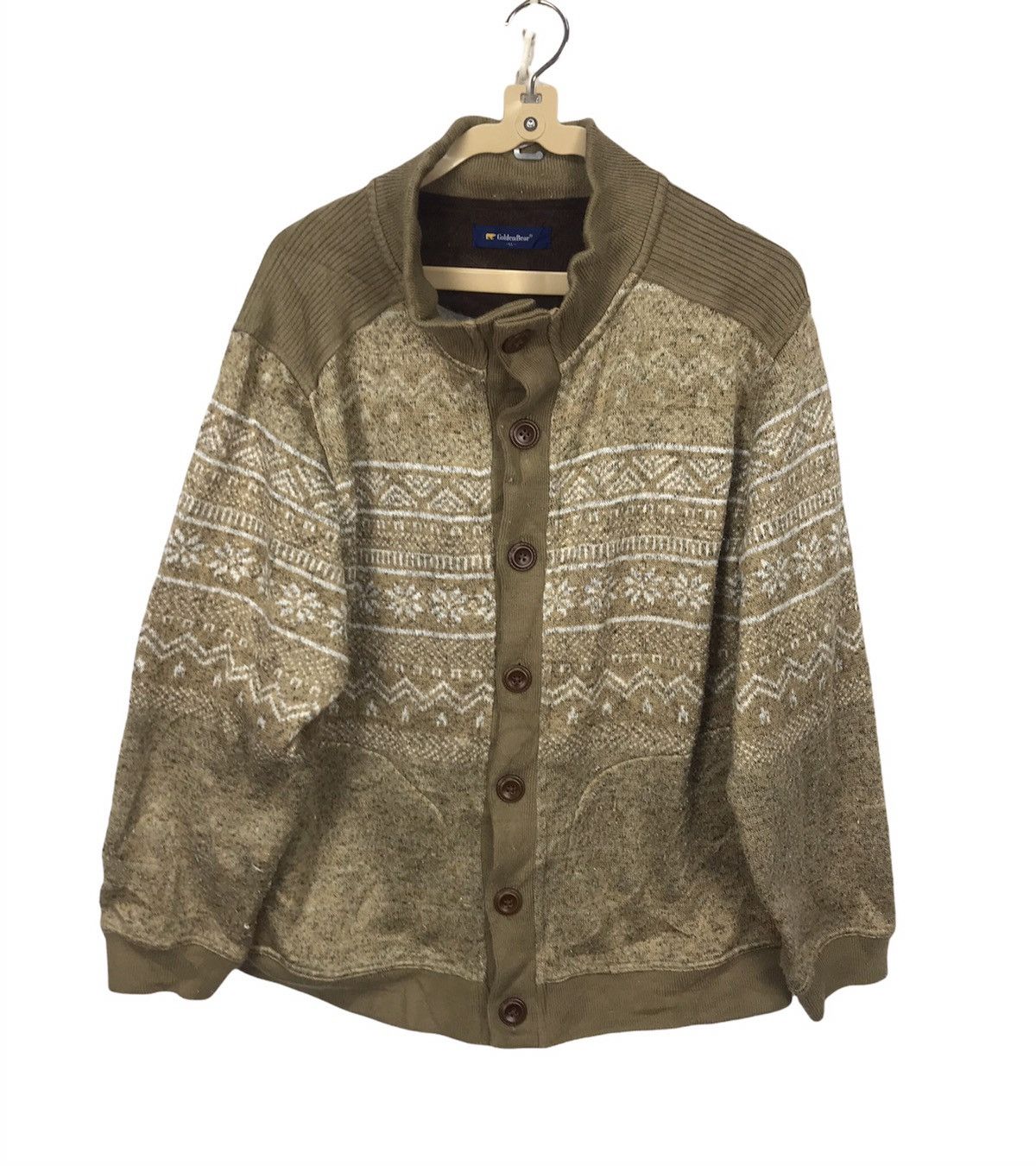 Golden bear button up sweatshirt