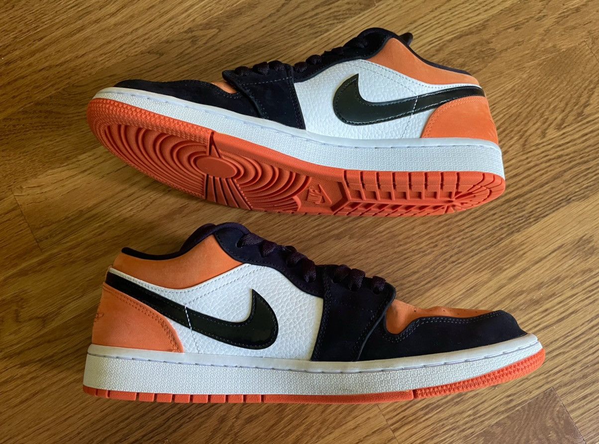 Jordan Brand × Nike 9.5 Air Jordan Retro 1 Low Shattered BackBoard Orange SE Size US 9.5 / EU 42-43 - 2 Thumbnail
