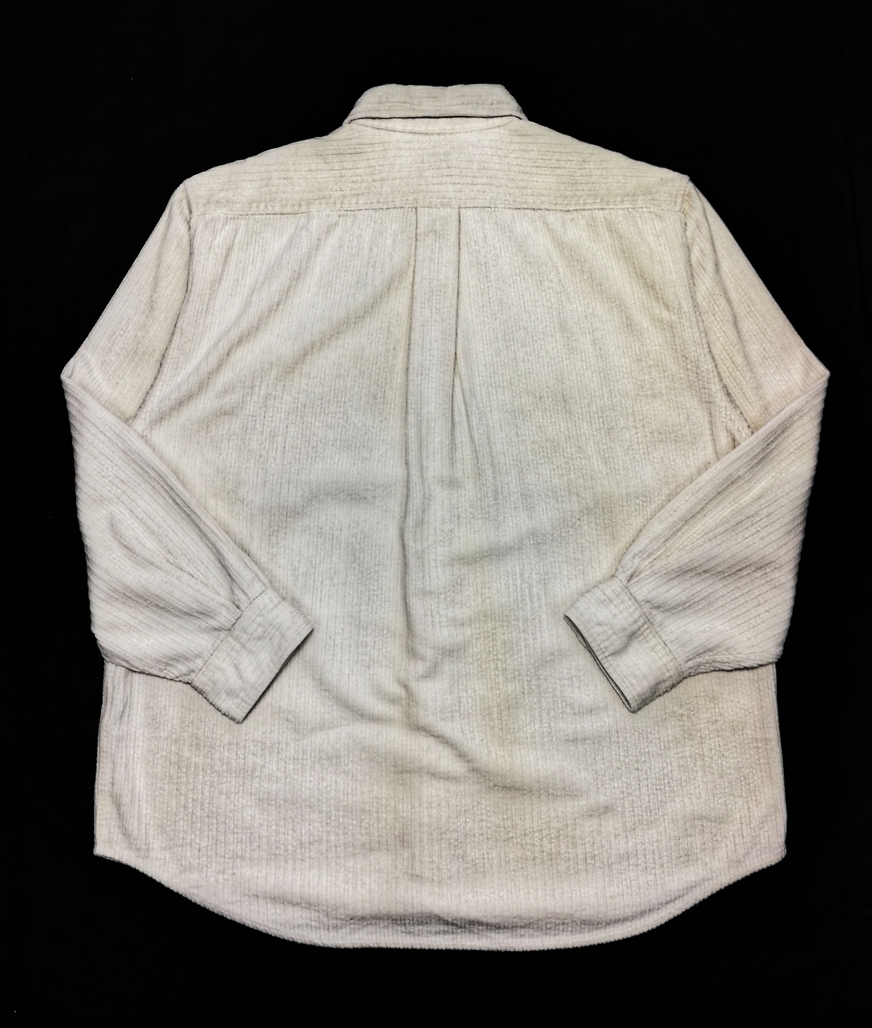 Lacoste 🔥Lacoste Corduroy White Long Sleeve Shirt Button Up Cotton Size US M / EU 48-50 / 2 - 13 Thumbnail
