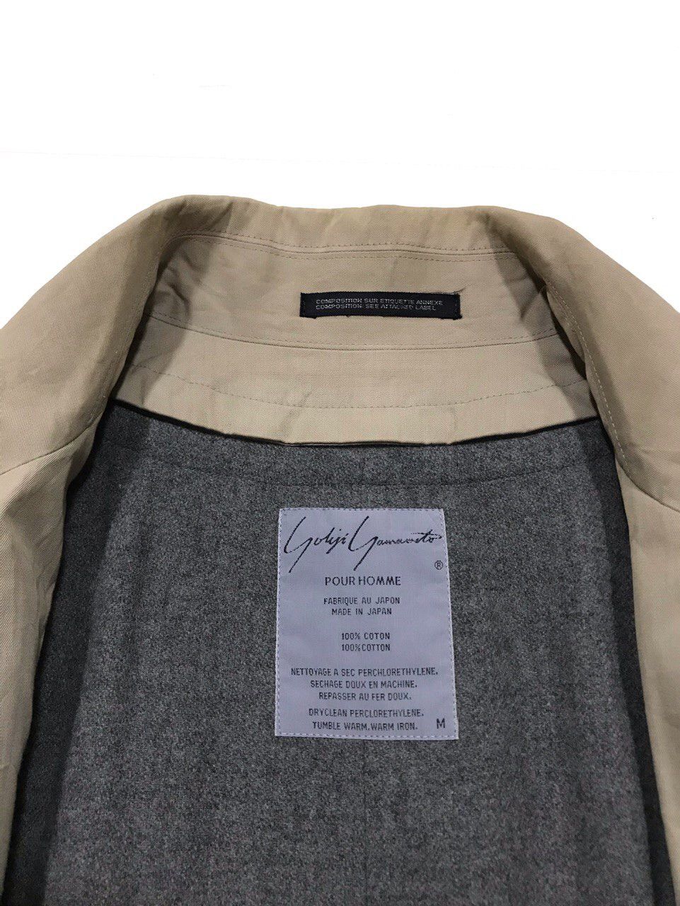 Yohji Yamamoto ‘80s Gabardine Faded Doublure Coat Size US M / EU 48-50 / 2 - 3 Thumbnail