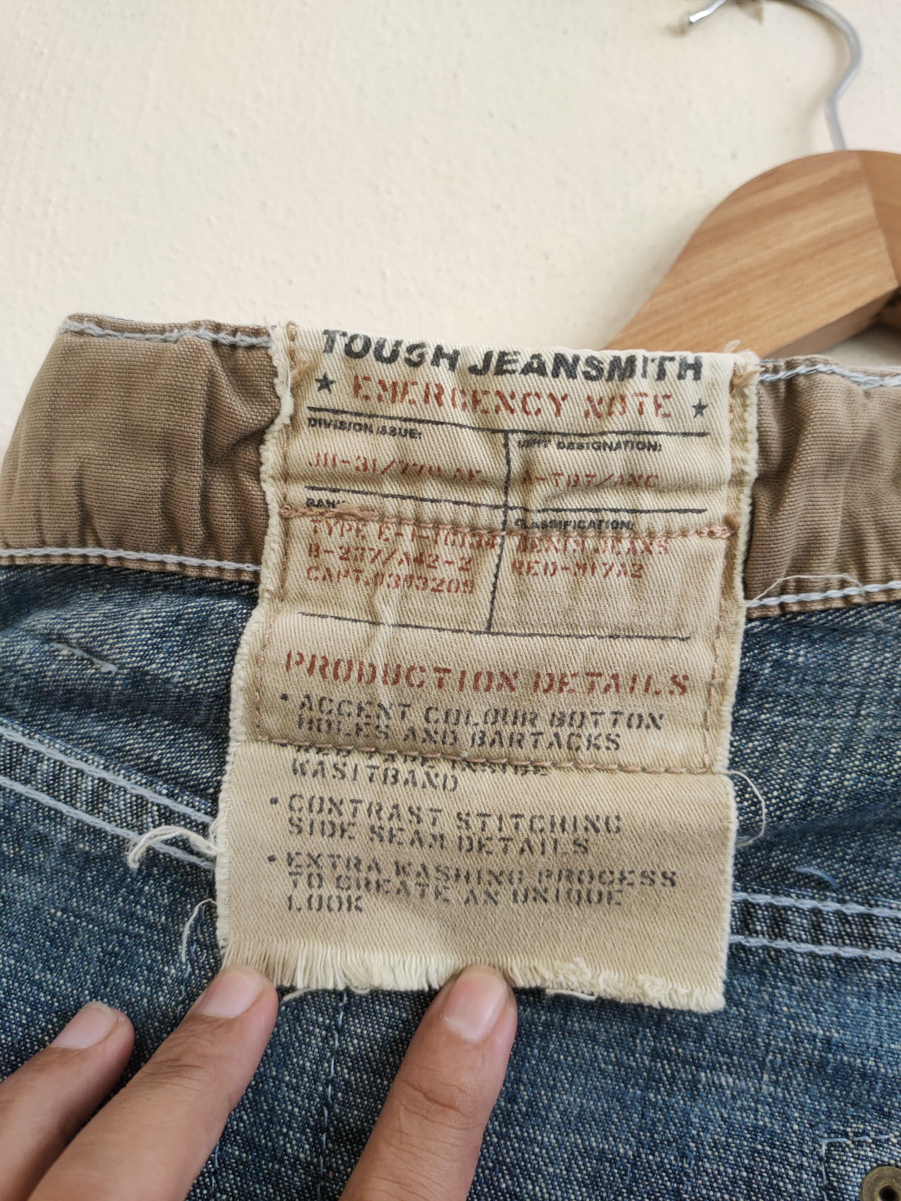 Japanese Brand × Vintage Special Design 🔥 Touch Jeans Smith Trade Mark Size US 29 - 18 Thumbnail