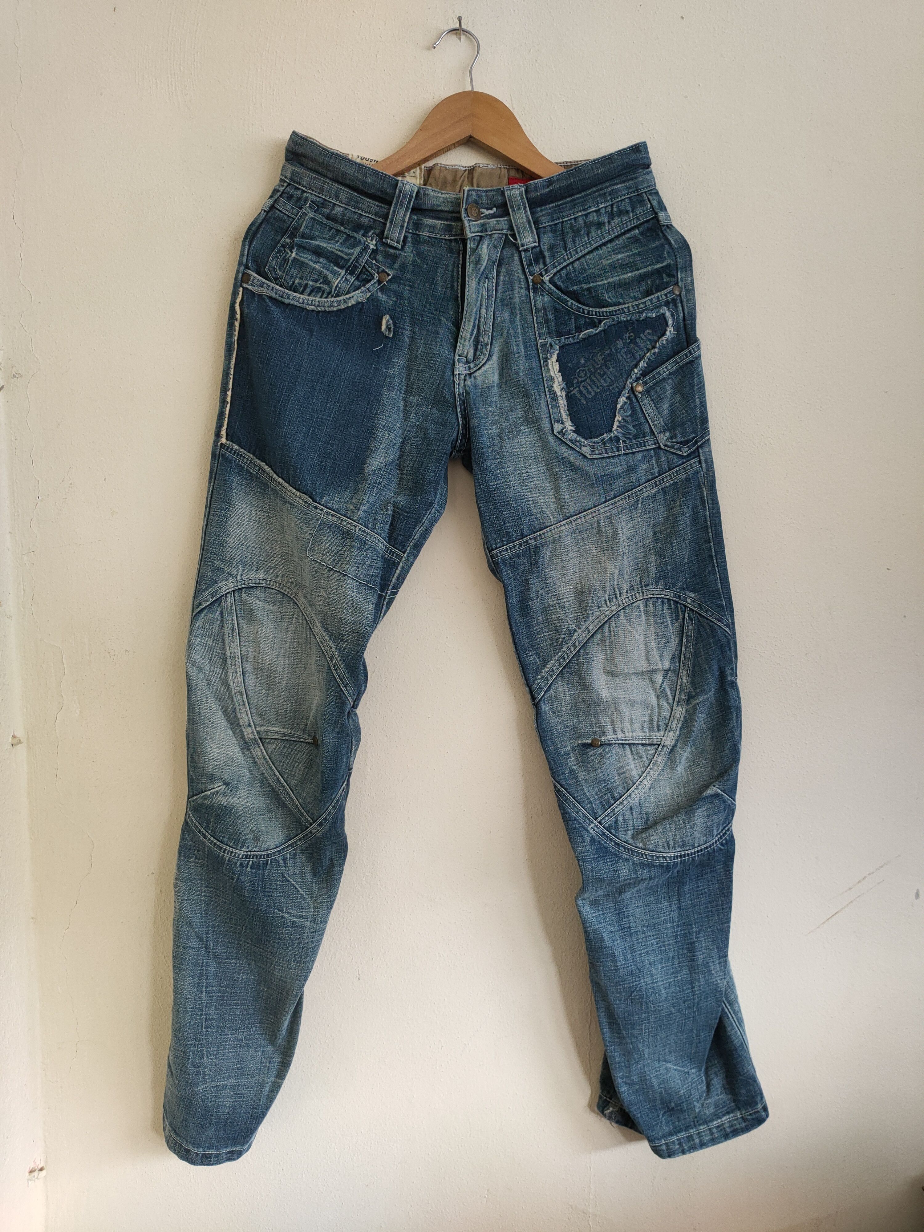 Japanese Brand × Vintage Special Design 🔥 Touch Jeans Smith Trade Mark Size US 29 - 2 Thumbnail