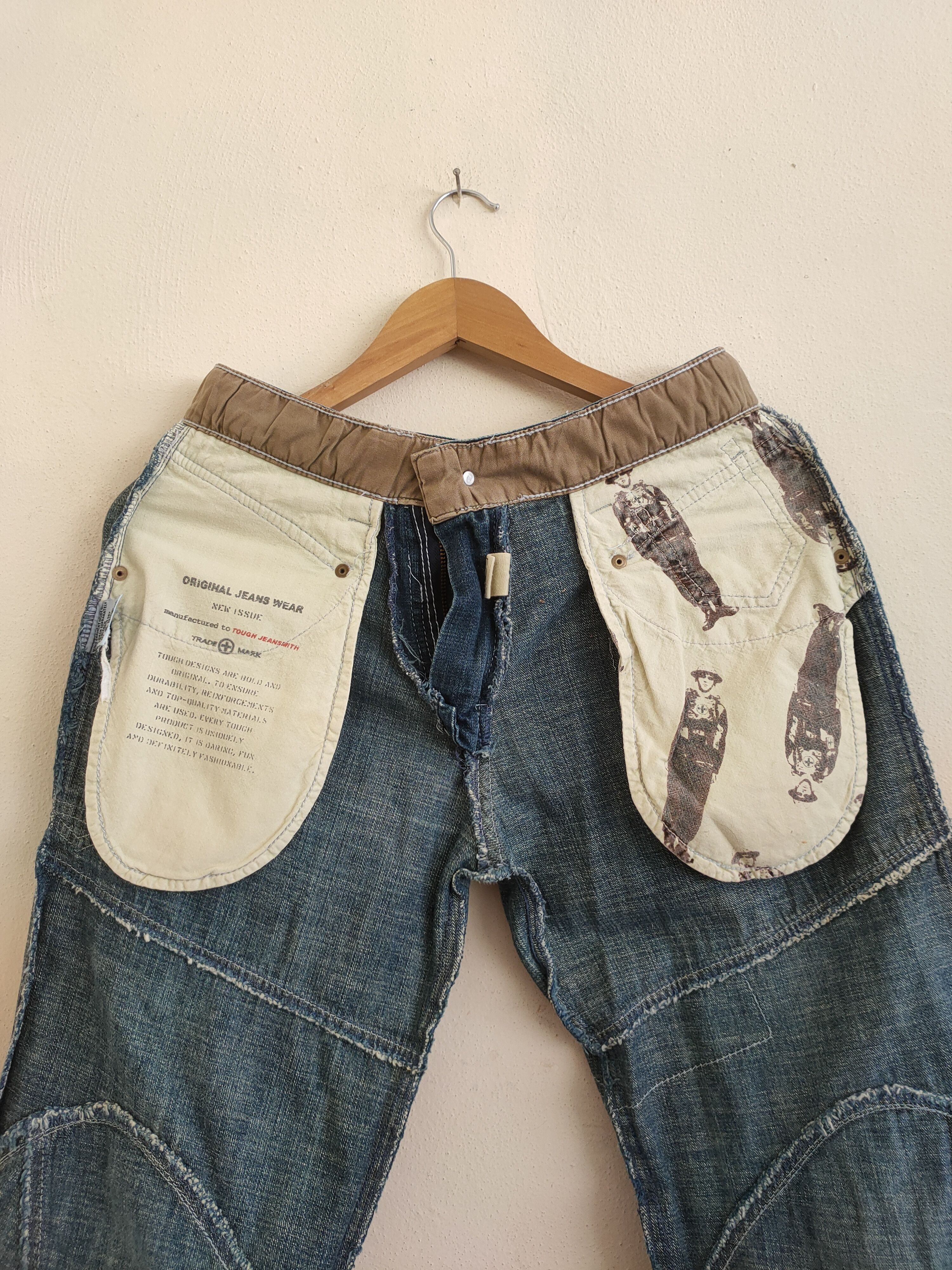 Japanese Brand × Vintage Special Design 🔥 Touch Jeans Smith Trade Mark Size US 29 - 15 Thumbnail
