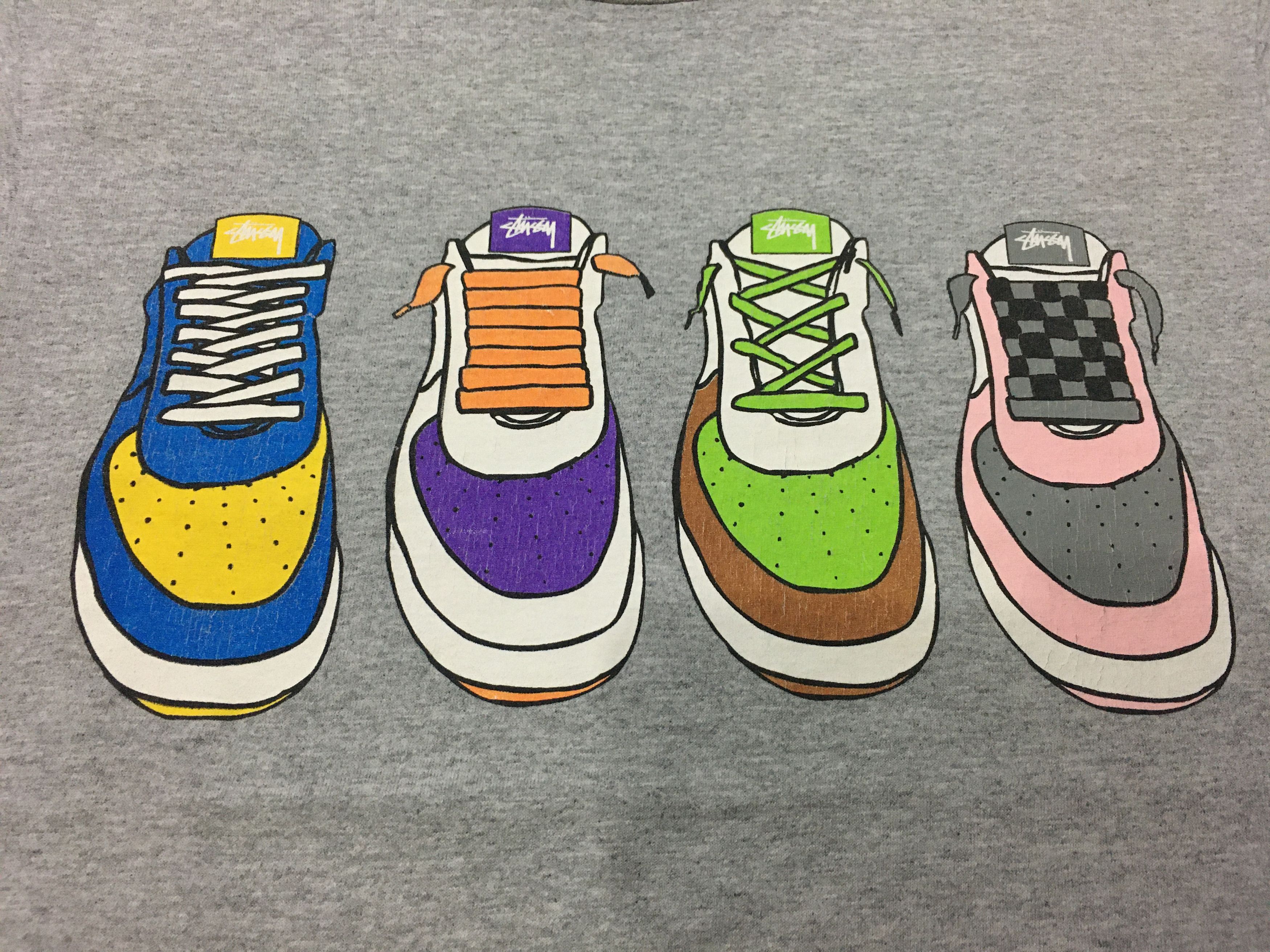 Stussy × Vintage 🔥 Mega Rare Vintage Stussy Shirt 90s Stussy Sneakers Graphic Size US M / EU 48-50 / 2 - 3 Thumbnail