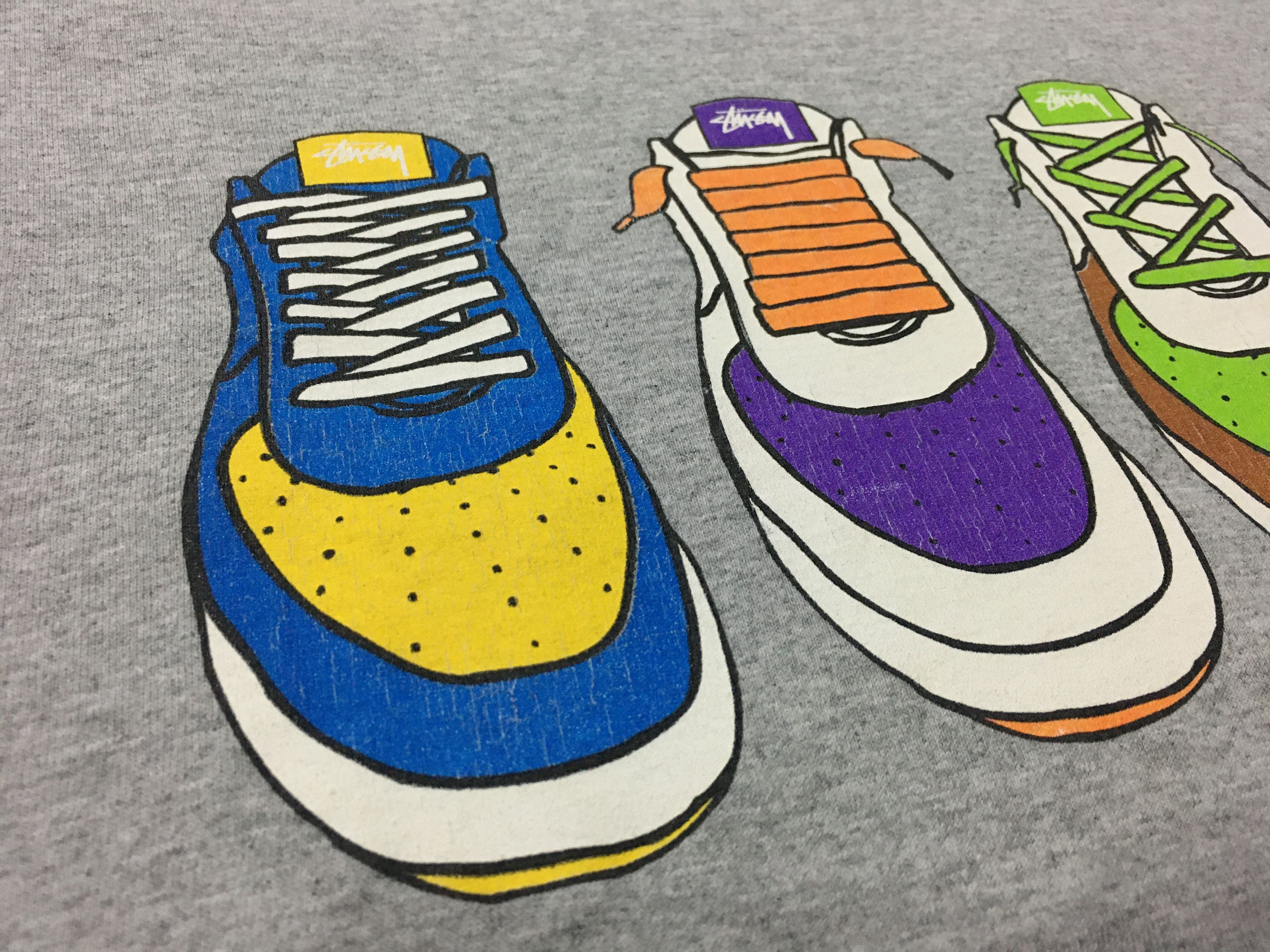 Stussy × Vintage 🔥 Mega Rare Vintage Stussy Shirt 90s Stussy Sneakers Graphic Size US M / EU 48-50 / 2 - 4 Thumbnail