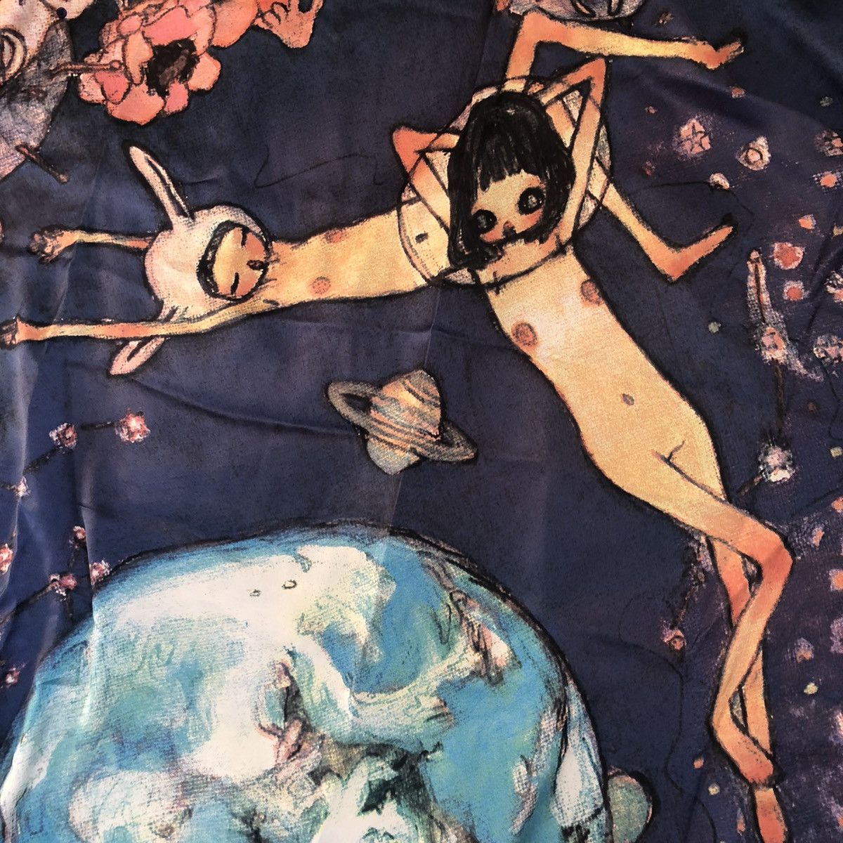 Issey Miyake Issey Miyake Aya Takano Fall 2004 Silk Wrap Size ONE SIZE - 4 Thumbnail