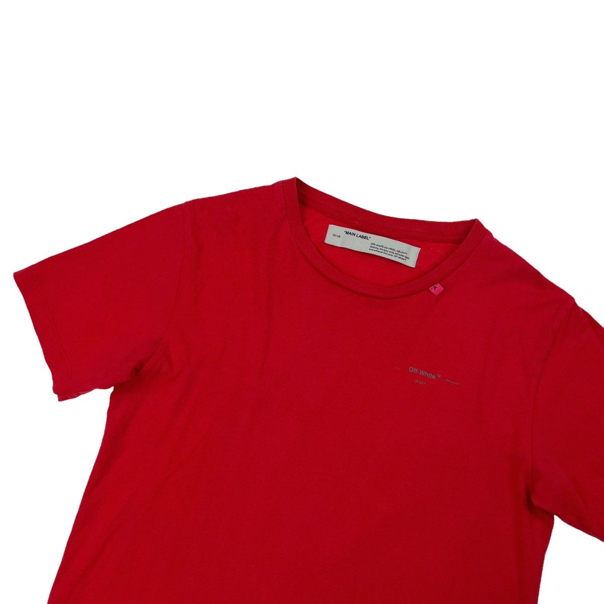 Off-White Off-White Unfinished Arrows Red T Shirt Size US M / EU 48-50 / 2 - 2 Thumbnail