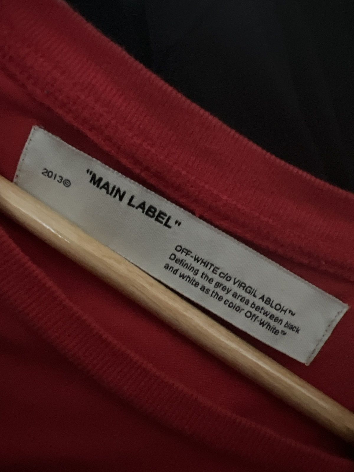 Off-White Off-White Unfinished Arrows Red T Shirt Size US M / EU 48-50 / 2 - 6 Thumbnail