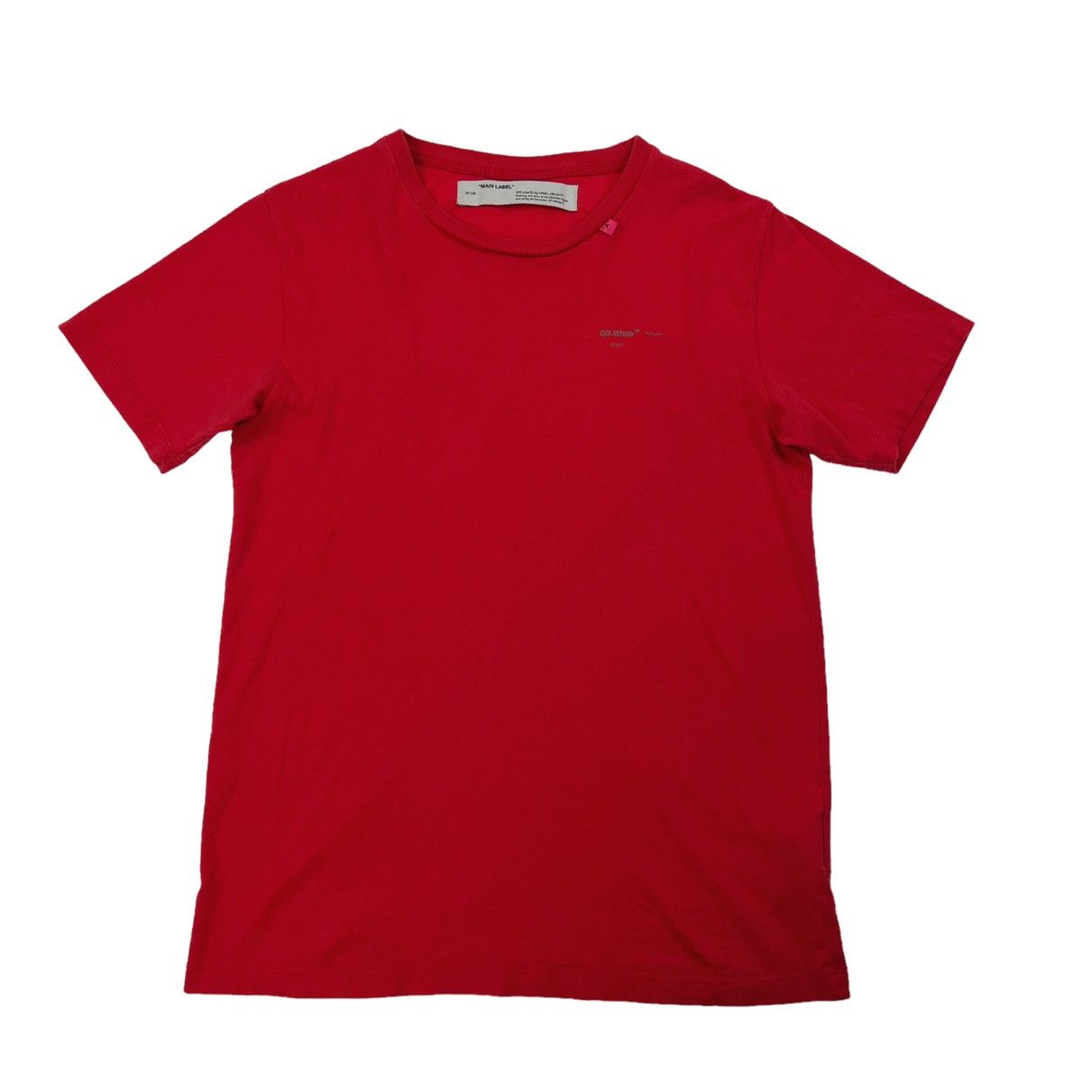 Off-White Off-White Unfinished Arrows Red T Shirt Size US M / EU 48-50 / 2 - 3 Thumbnail