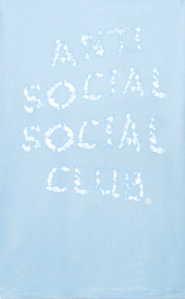 Anti Social Social Club DS member exclusive White ASSC Parly cloudy Blue Tee Bape Size US XL / EU 56 / 4 - 2 Thumbnail