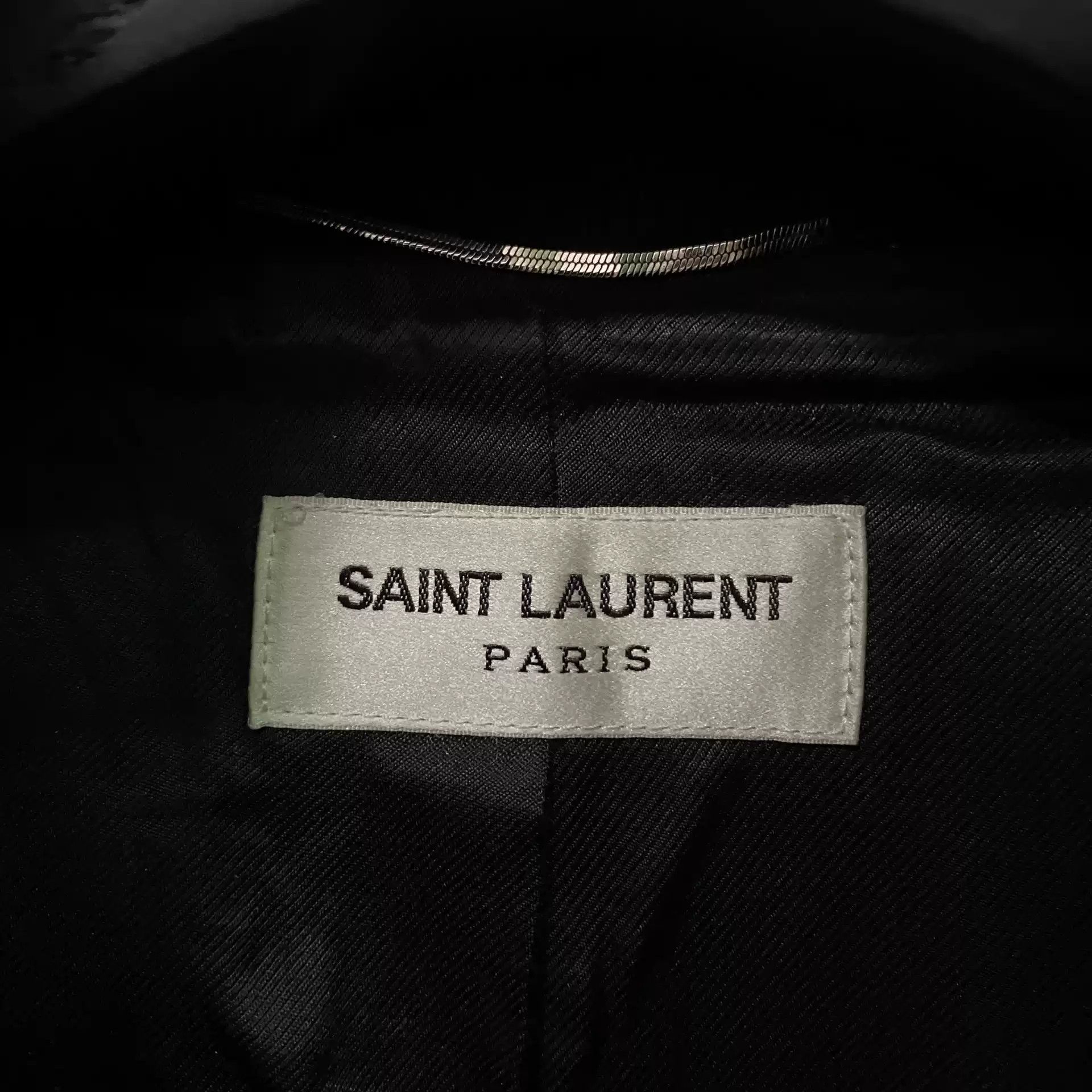 Saint Laurent Paris Saint Laurent navy blue baseball jacket Size US L / EU 52-54 / 3 - 3 Thumbnail