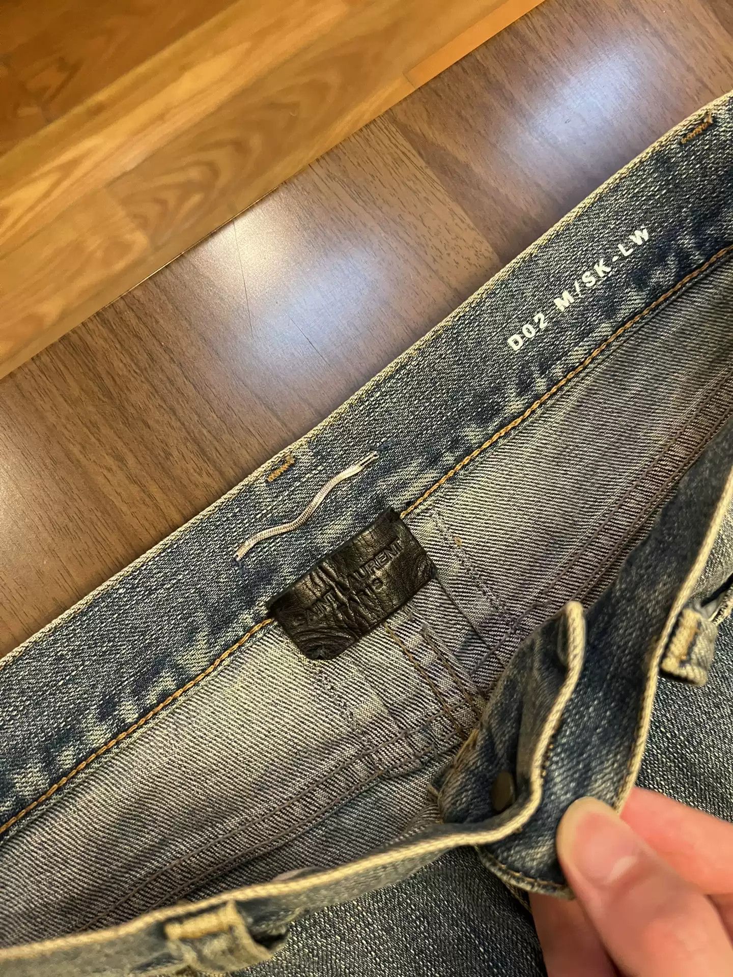 Saint Laurent Paris Saint Laurent Washed light blue four cut jeans Size US 29 - 3 Thumbnail