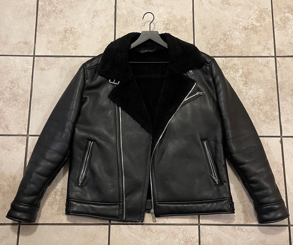 Zara Leather Jacket Zara Size US L / EU 52-54 / 3 - 1 Thumbnail