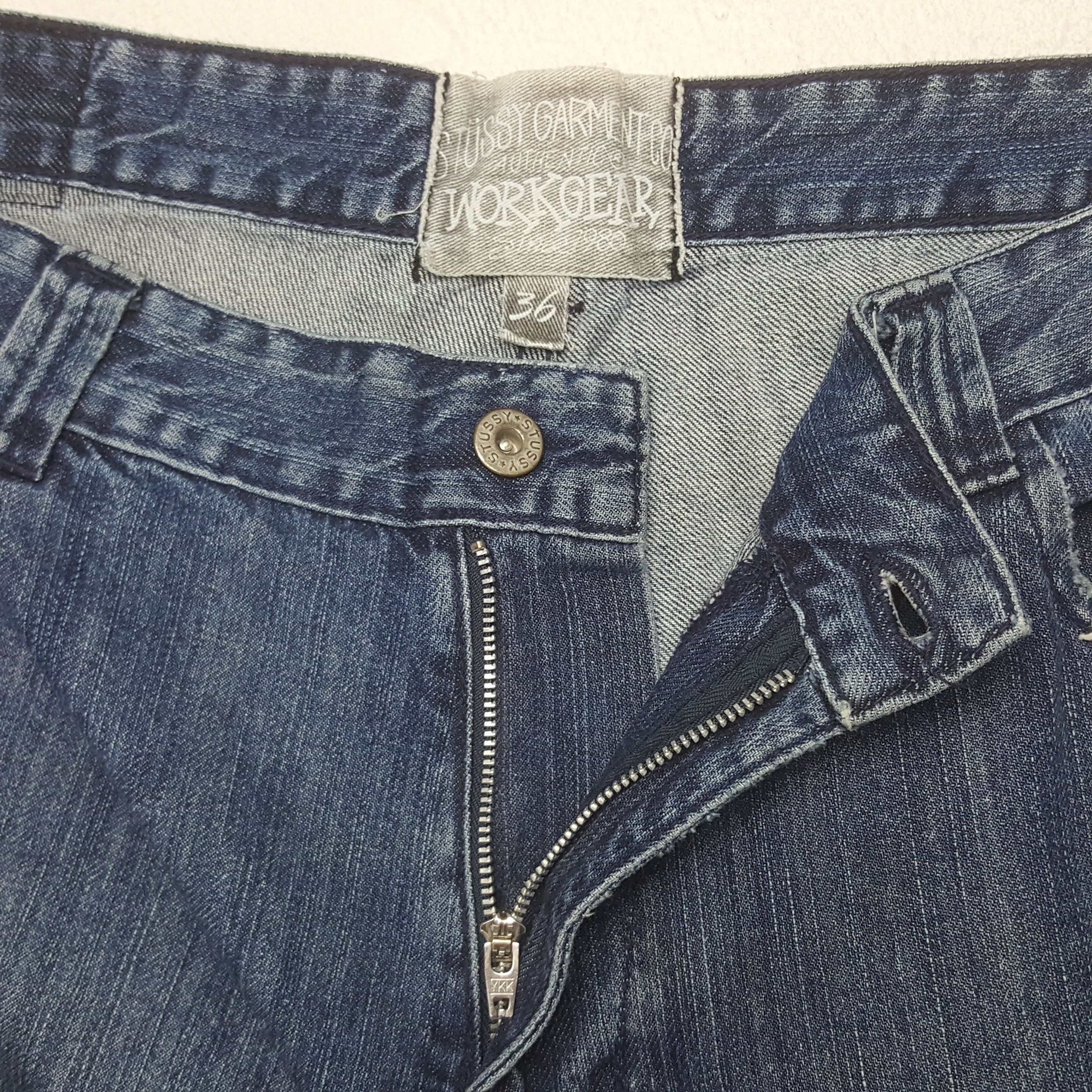 Stussy × Vintage Vintage Stussy Garment.Co Streetwear Style Denim Jeans Size US 38 / EU 54 - 12 Thumbnail