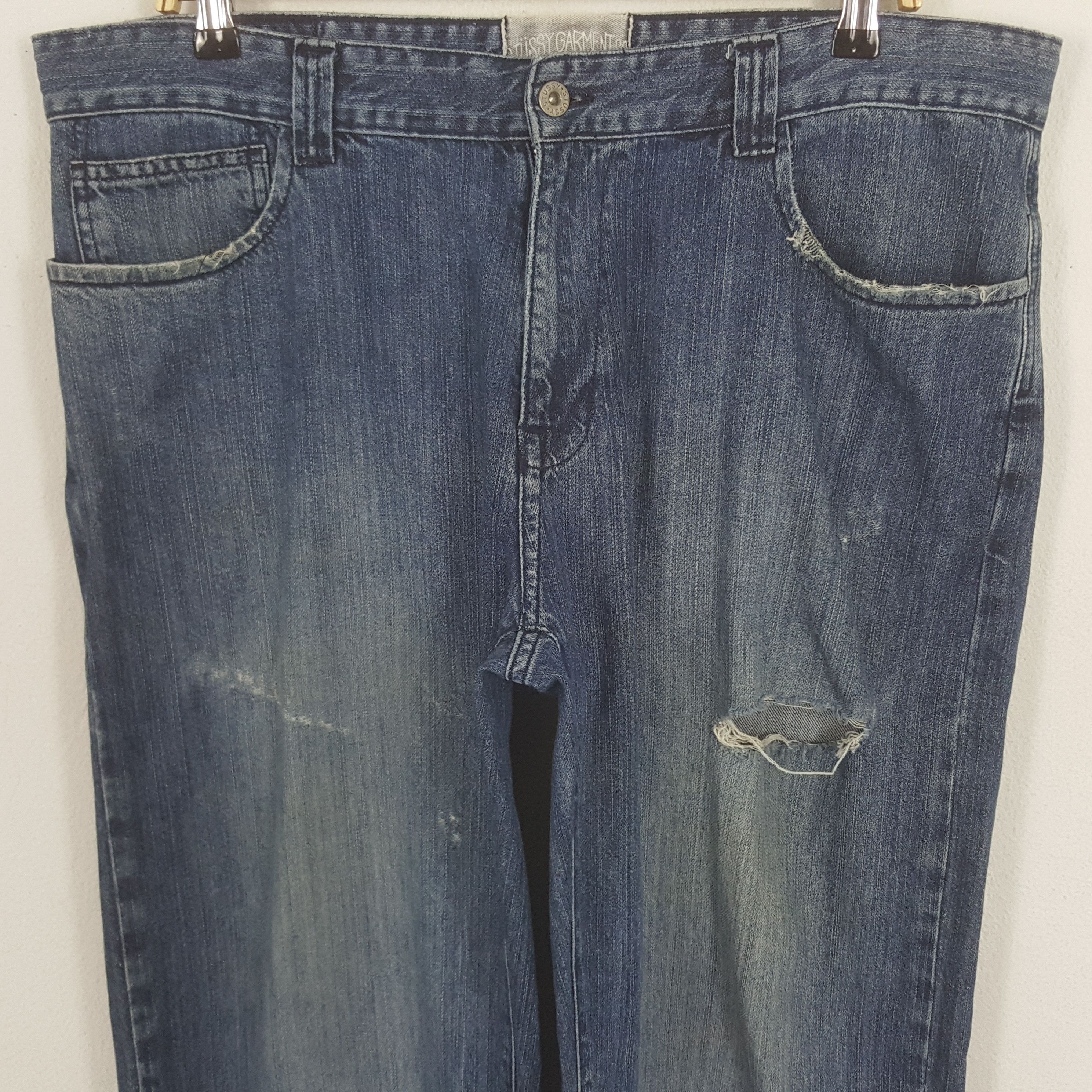 Stussy × Vintage Vintage Stussy Garment.Co Streetwear Style Denim Jeans Size US 38 / EU 54 - 5 Thumbnail