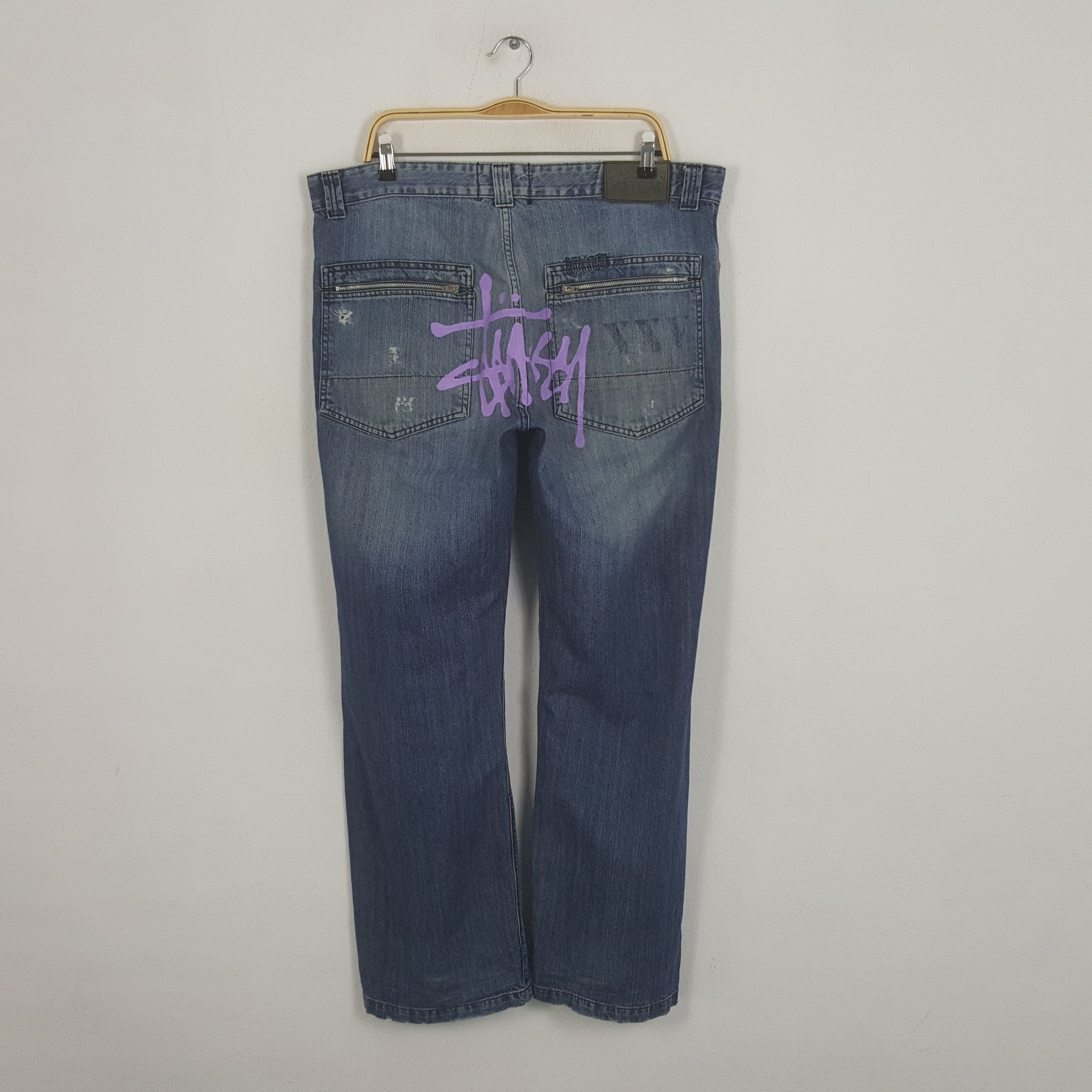 Vintage Stussy Garment.Co Streetwear Style Denim Jeans