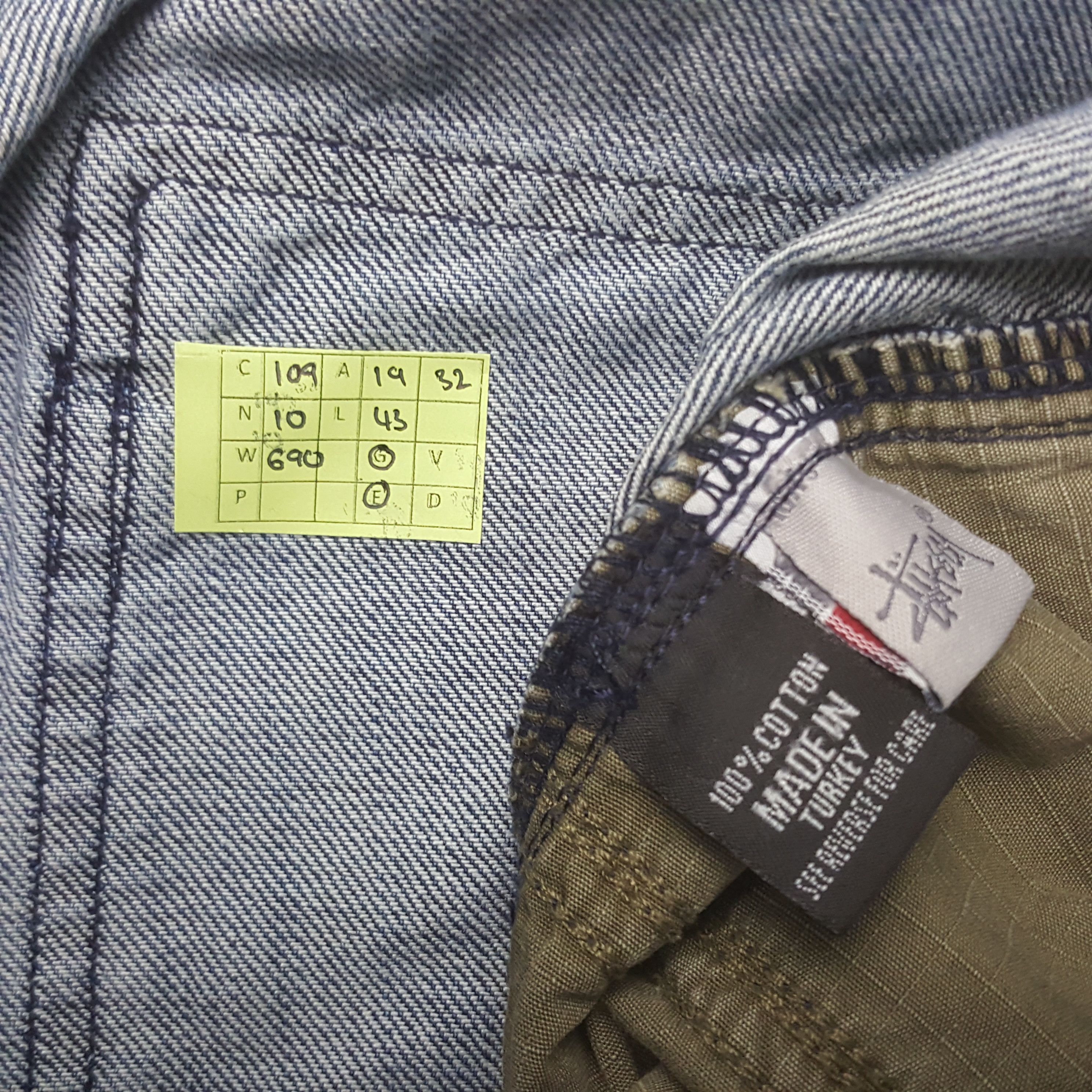 Stussy × Vintage Vintage Stussy Garment.Co Streetwear Style Denim Jeans Size US 38 / EU 54 - 13 Thumbnail
