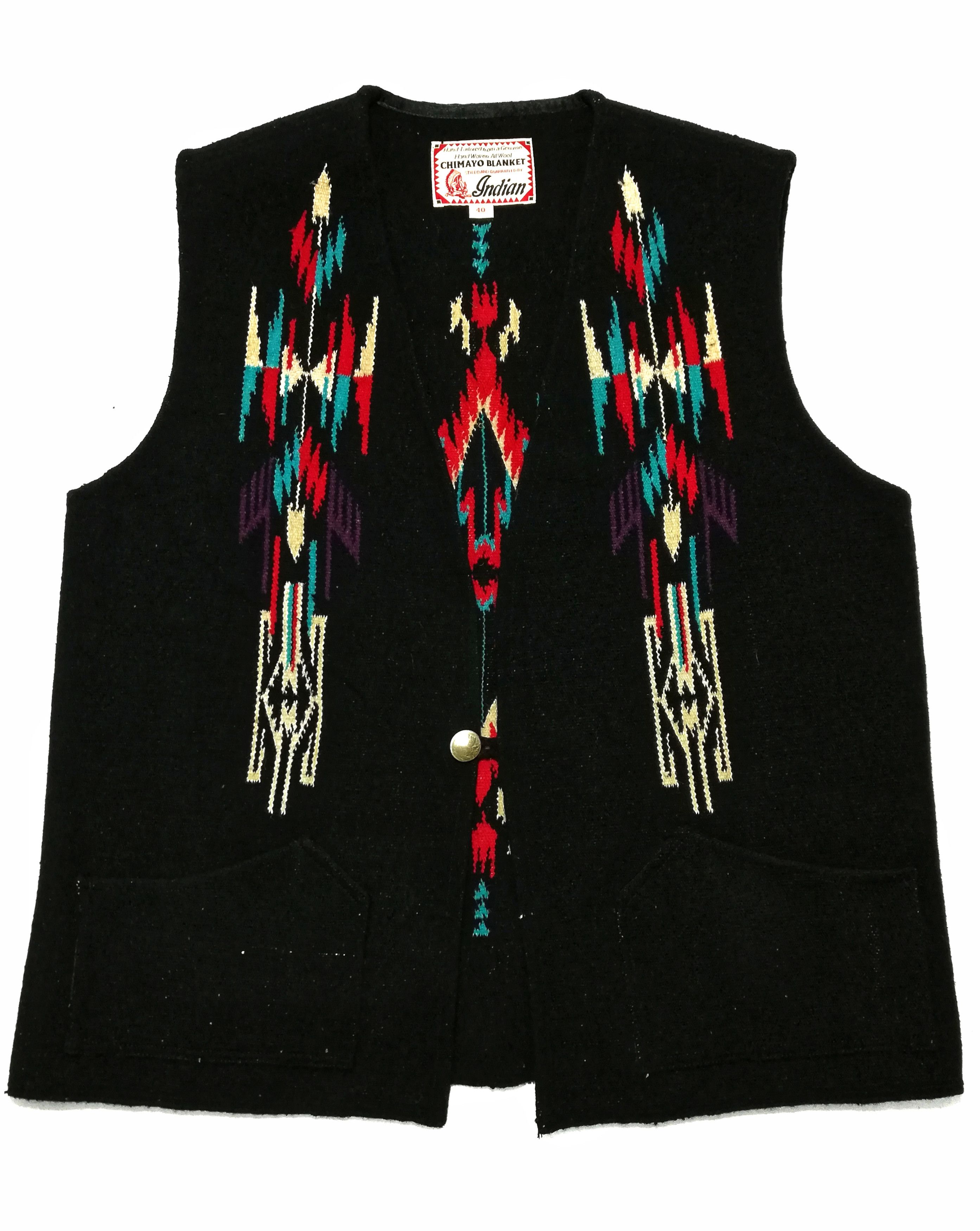 Indian Motorcycle × Toyo Enterprises 🔥Hand Tailored From A Genuine Chimayo Blanket Navajo🔥 Size US M / EU 48-50 / 2 - 1 Thumbnail